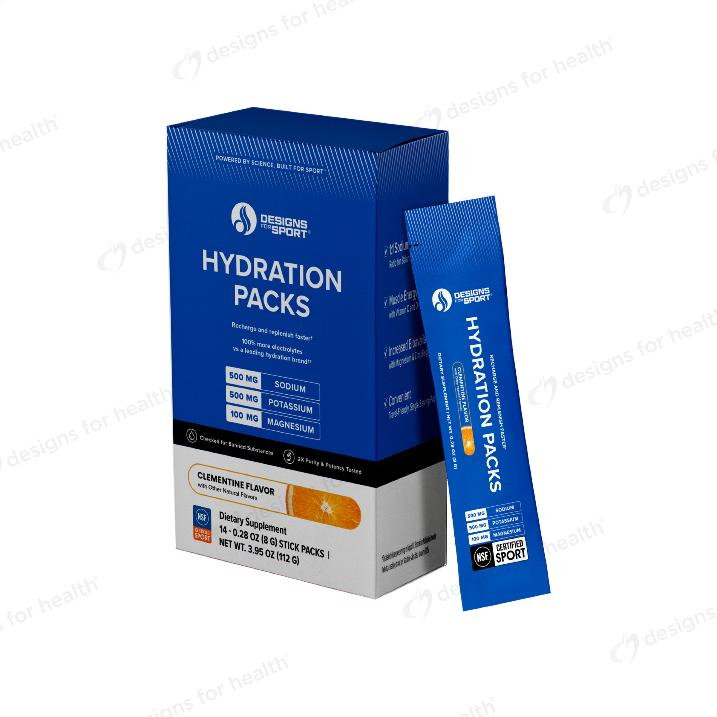 Hydration Packs Designs for Health supplement
