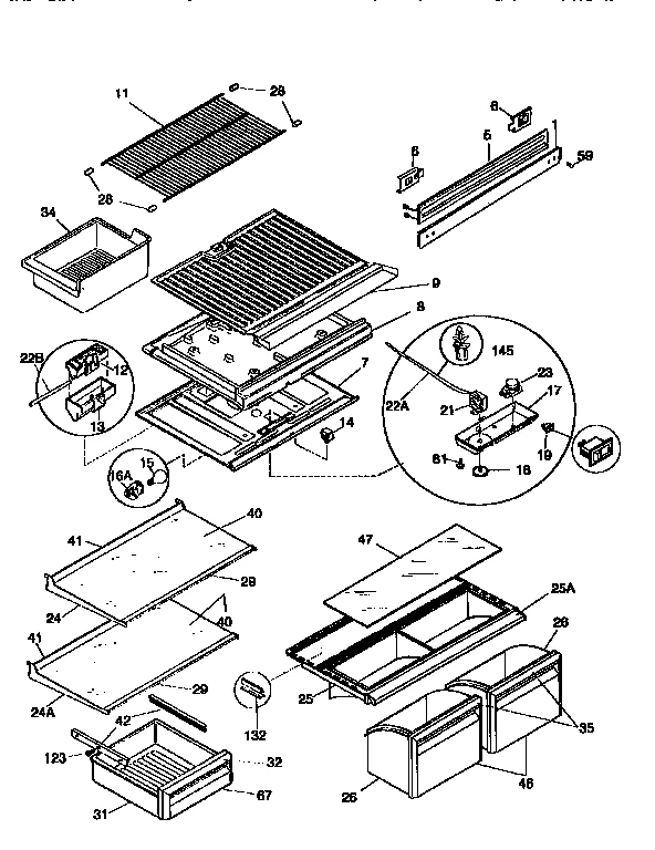 SHELVES AND ACCESSORIES