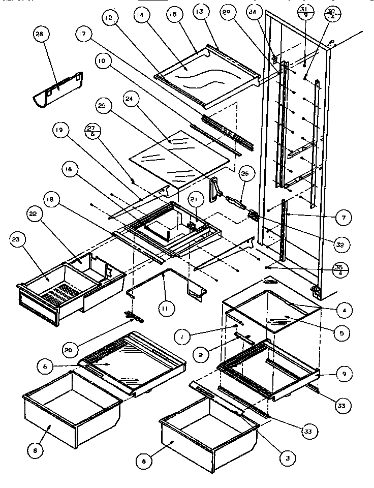 16 - SHELVING & DRAWERS (REF)