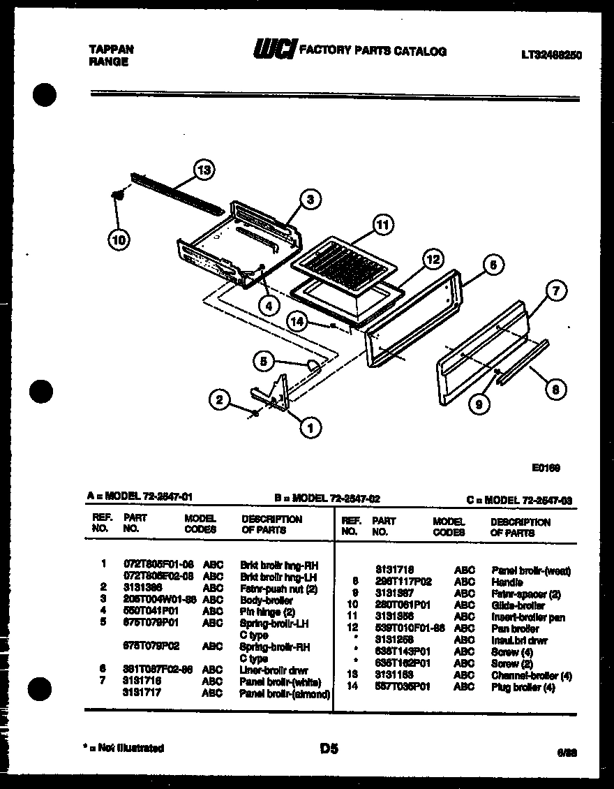 05 - BROILER DRAWER PARTS