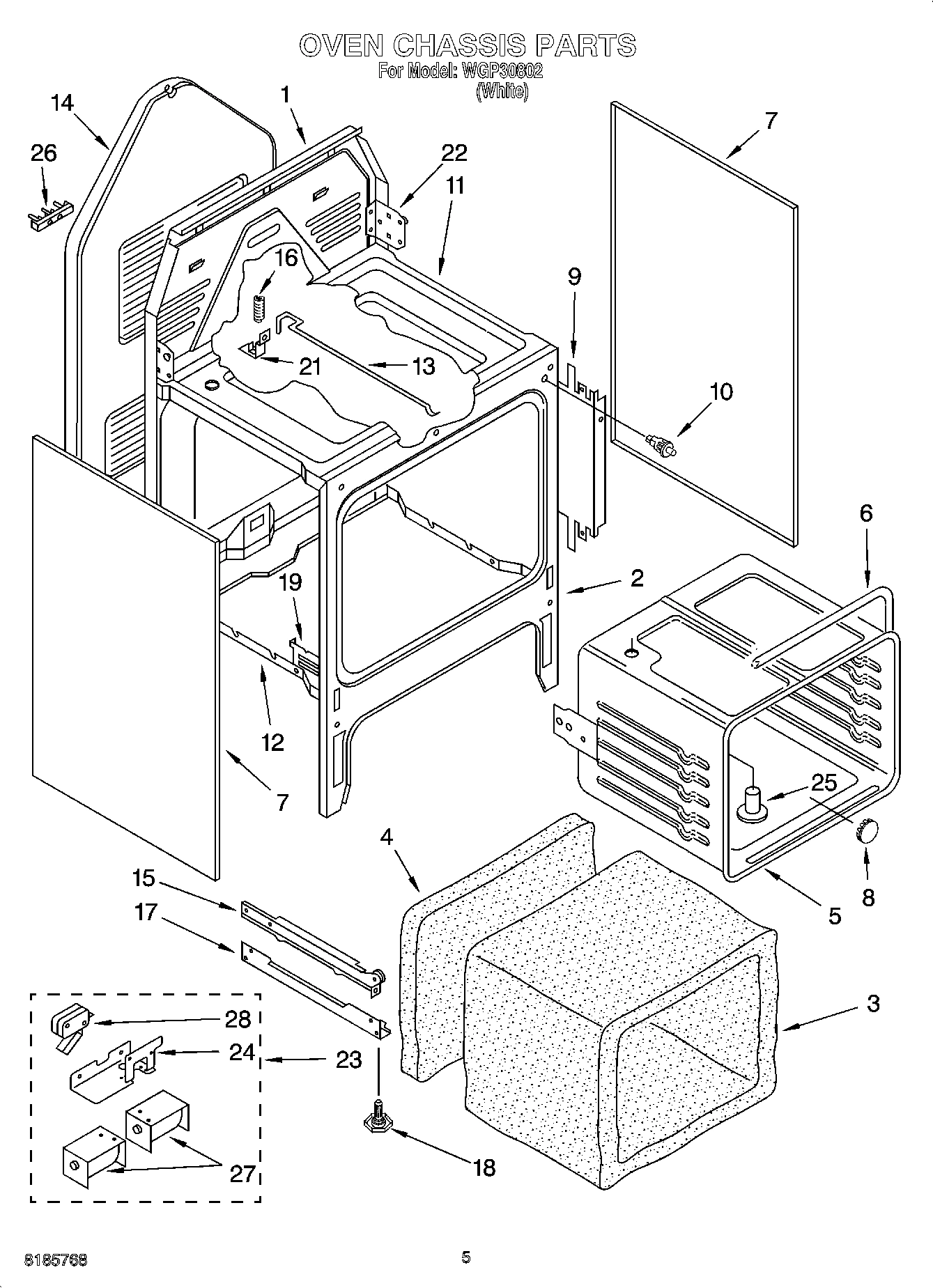 04 - OVEN CHASSIS PARTS