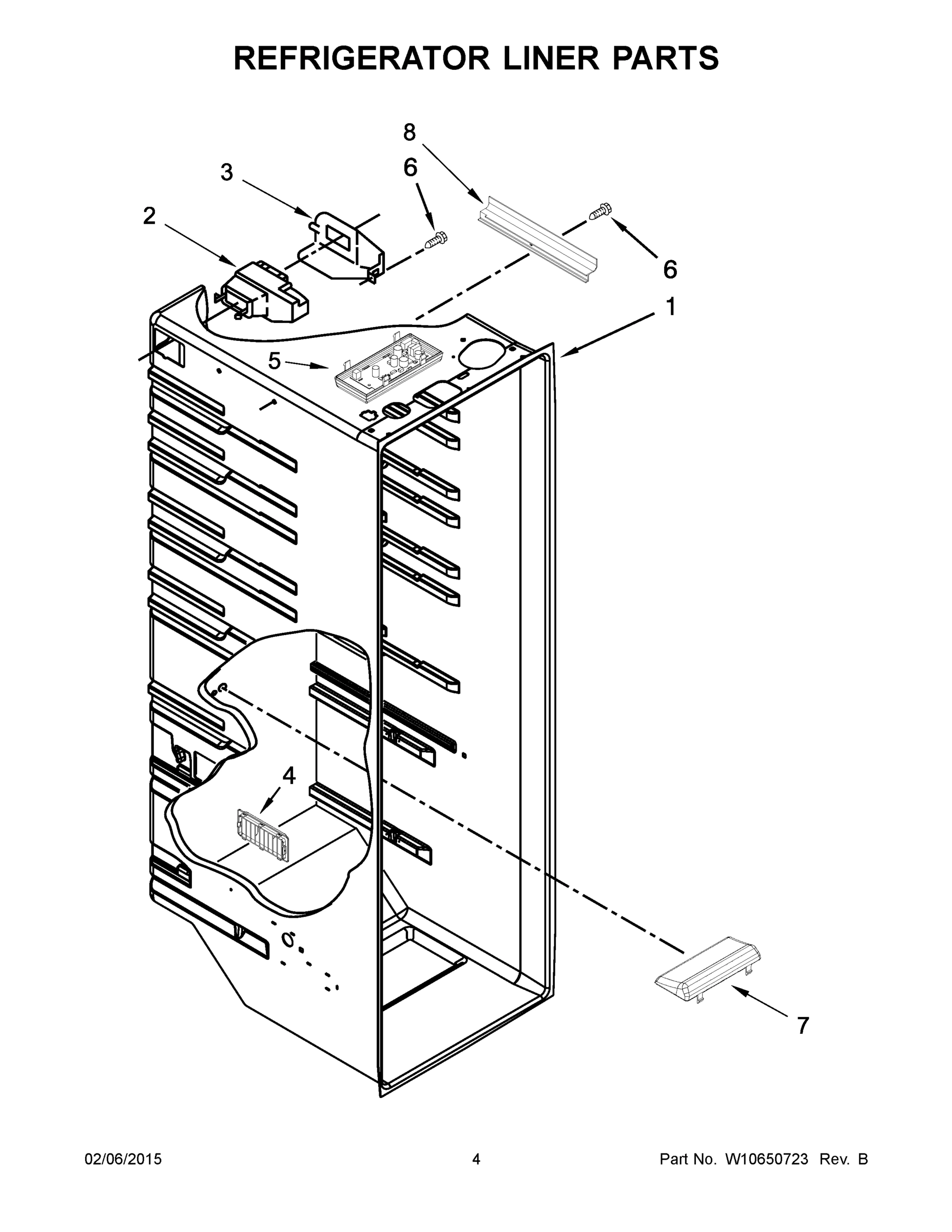 03 - REFRIGERATOR LINER PARTS