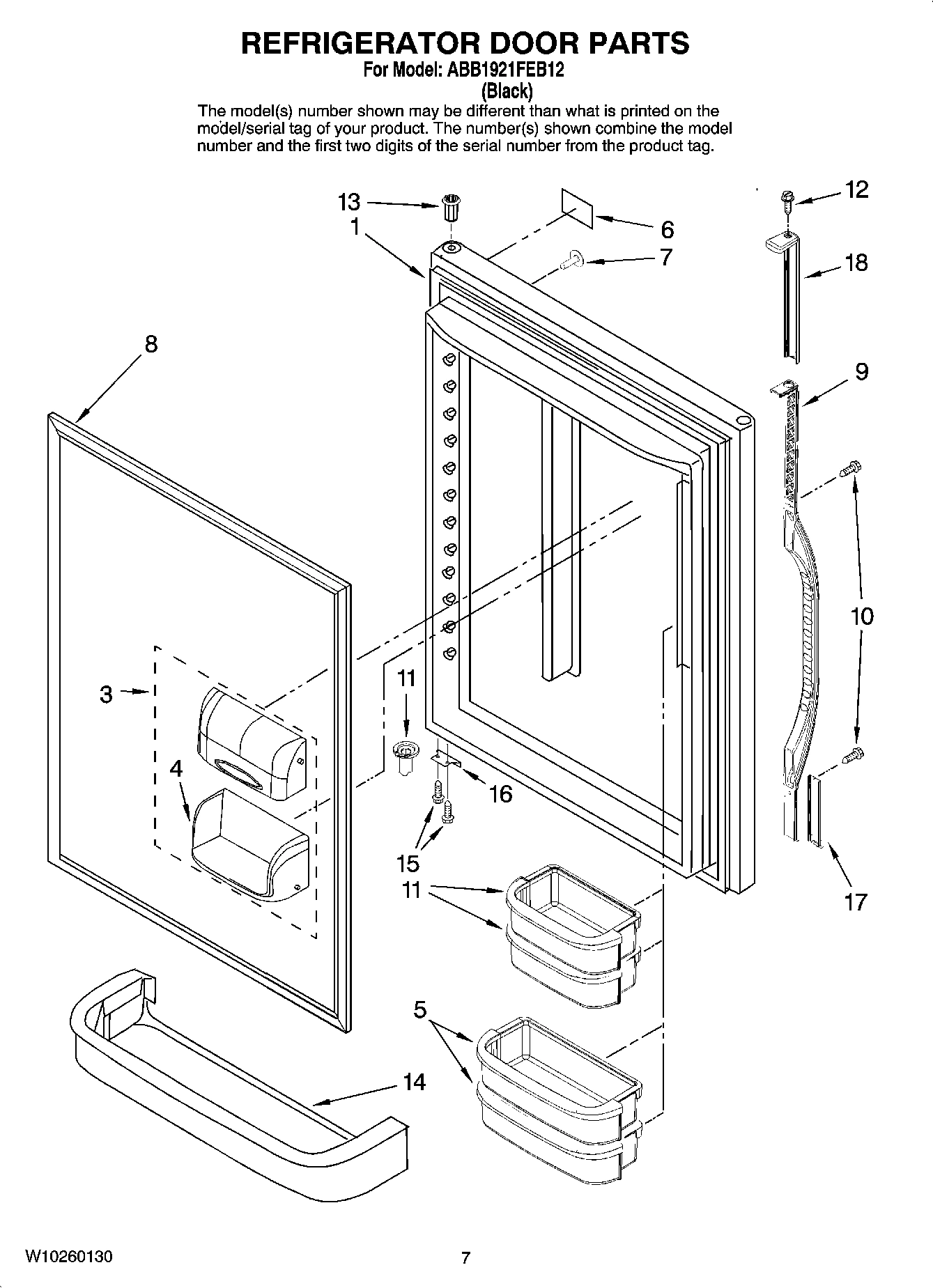 04 - REFRIGERATOR DOOR PARTS