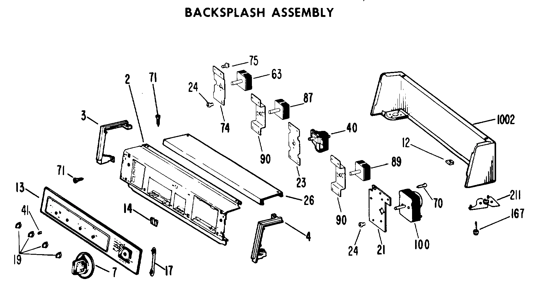 BACKSPLASH ASSEMBLY