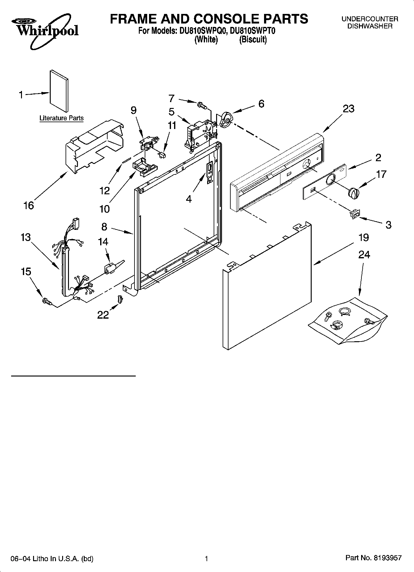 01 - FRAME AND CONSOLE PARTS