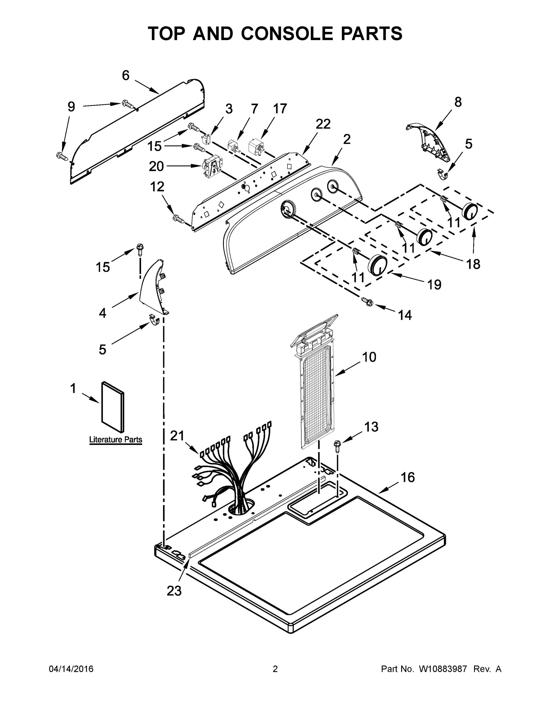 02 - TOP AND CONSOLE PARTS