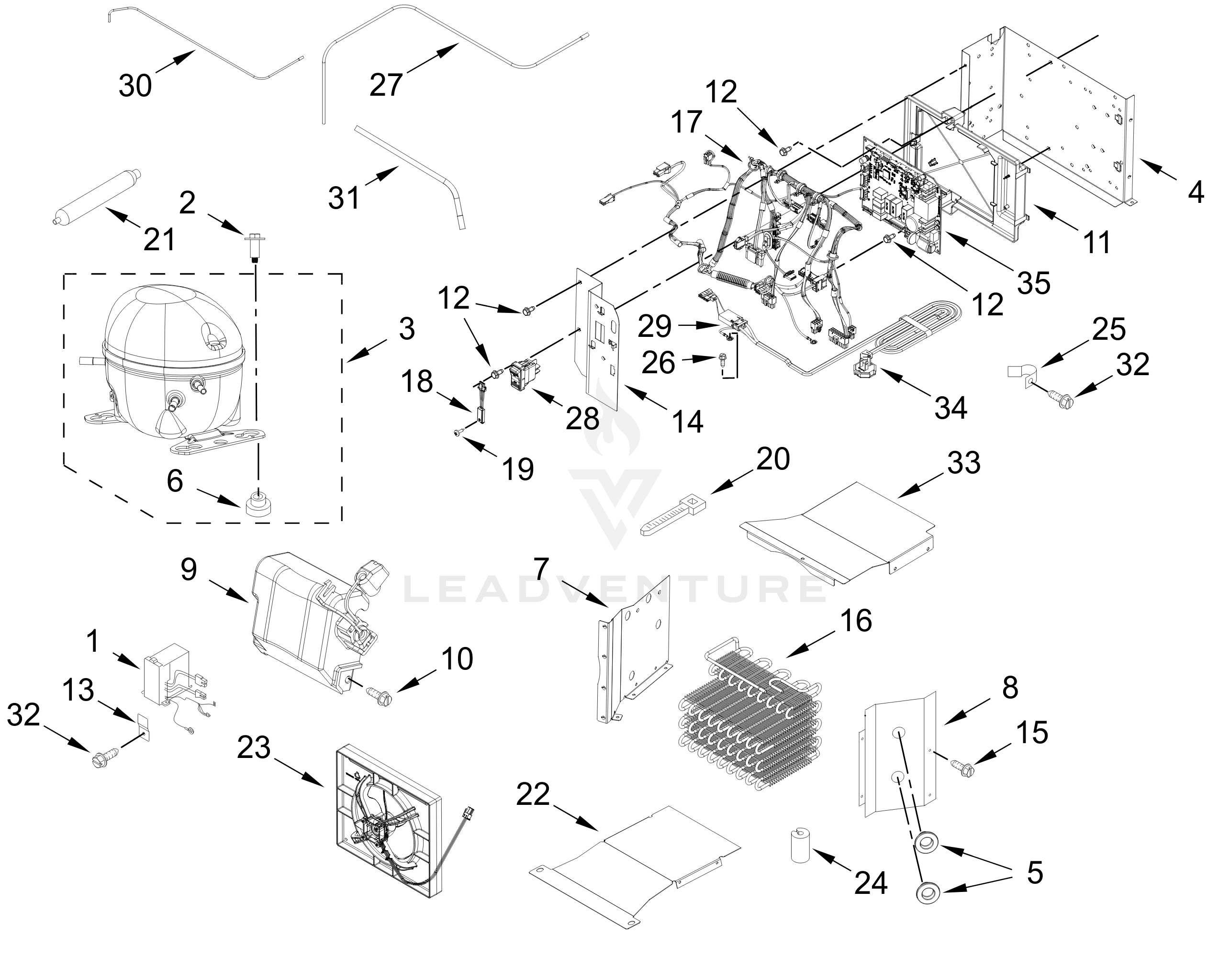 UPPER UNIT PARTS