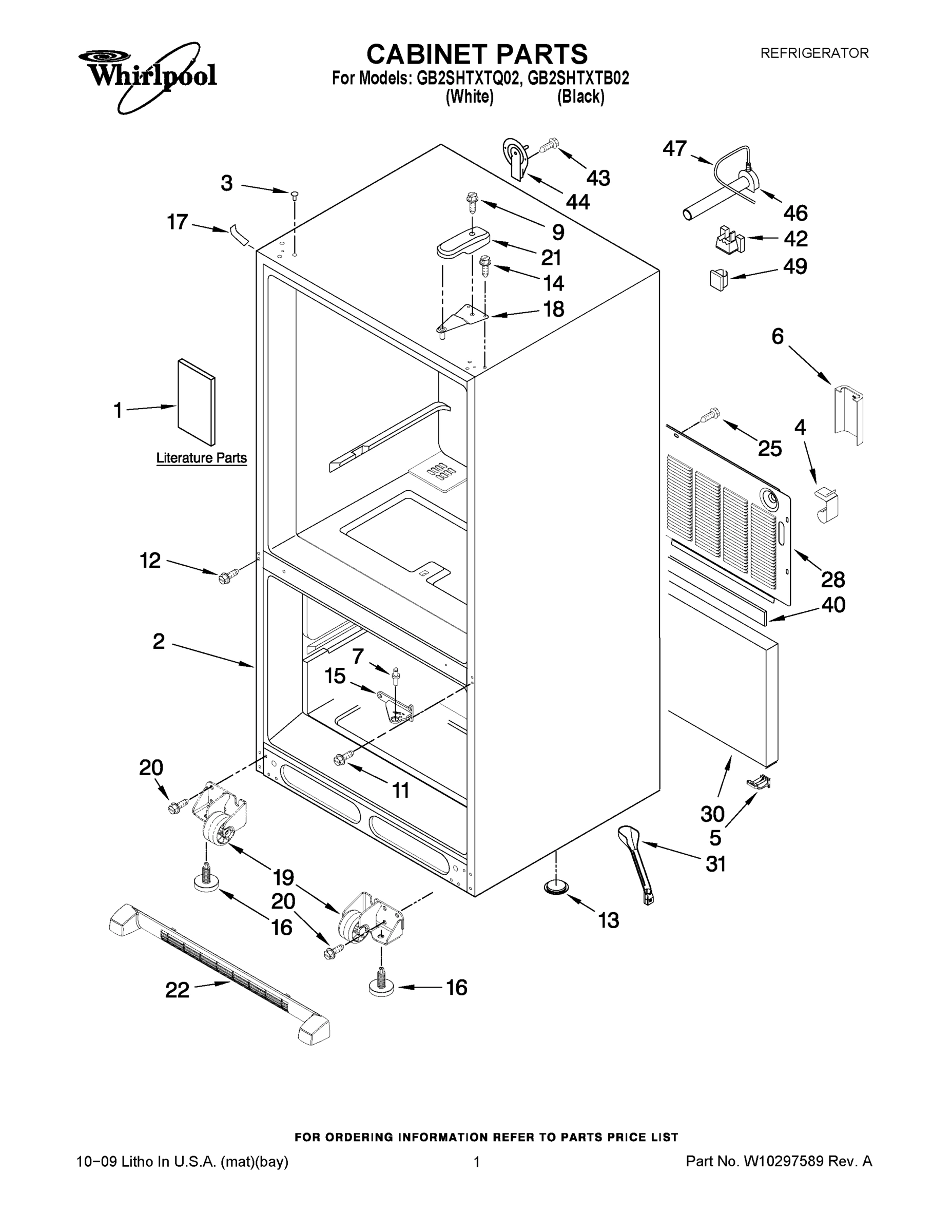 01 - CABINET PARTS