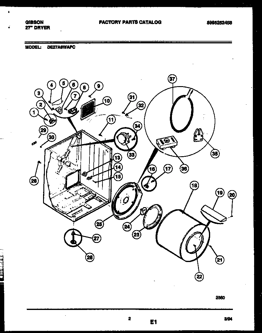 02 - CABINET AND COMPONENT PARTS