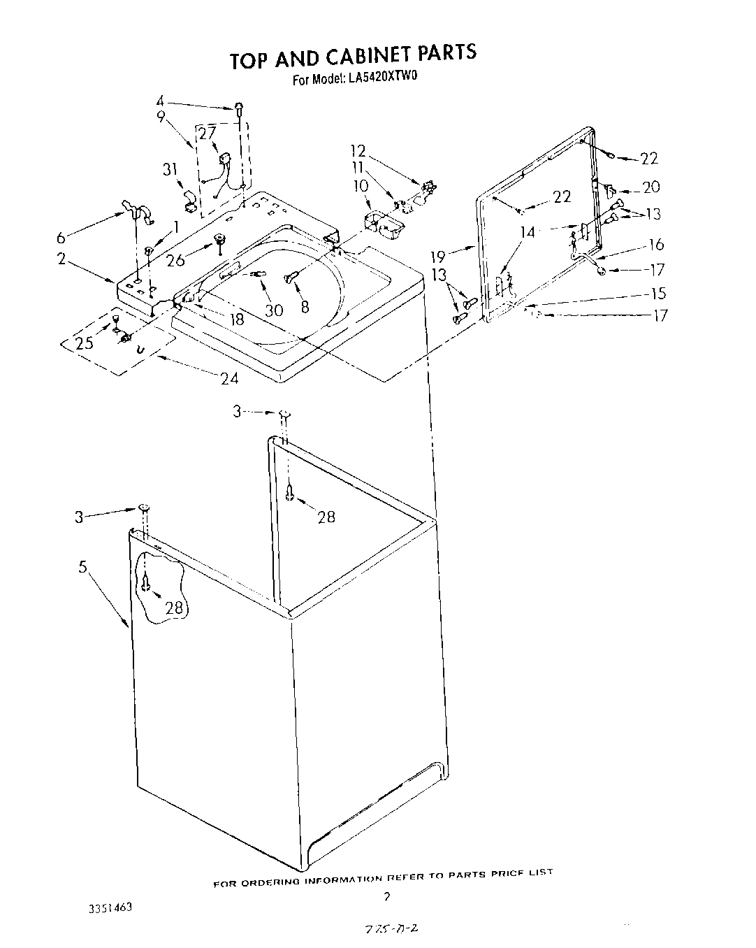 02 - TOP AND CABINET , LITERATURE AND OPTIONAL