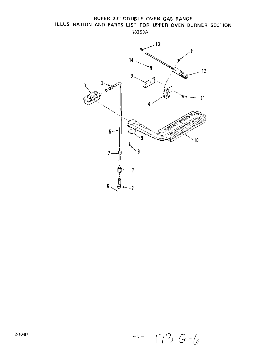 05 - UPPER OVEN BURNER SECTION