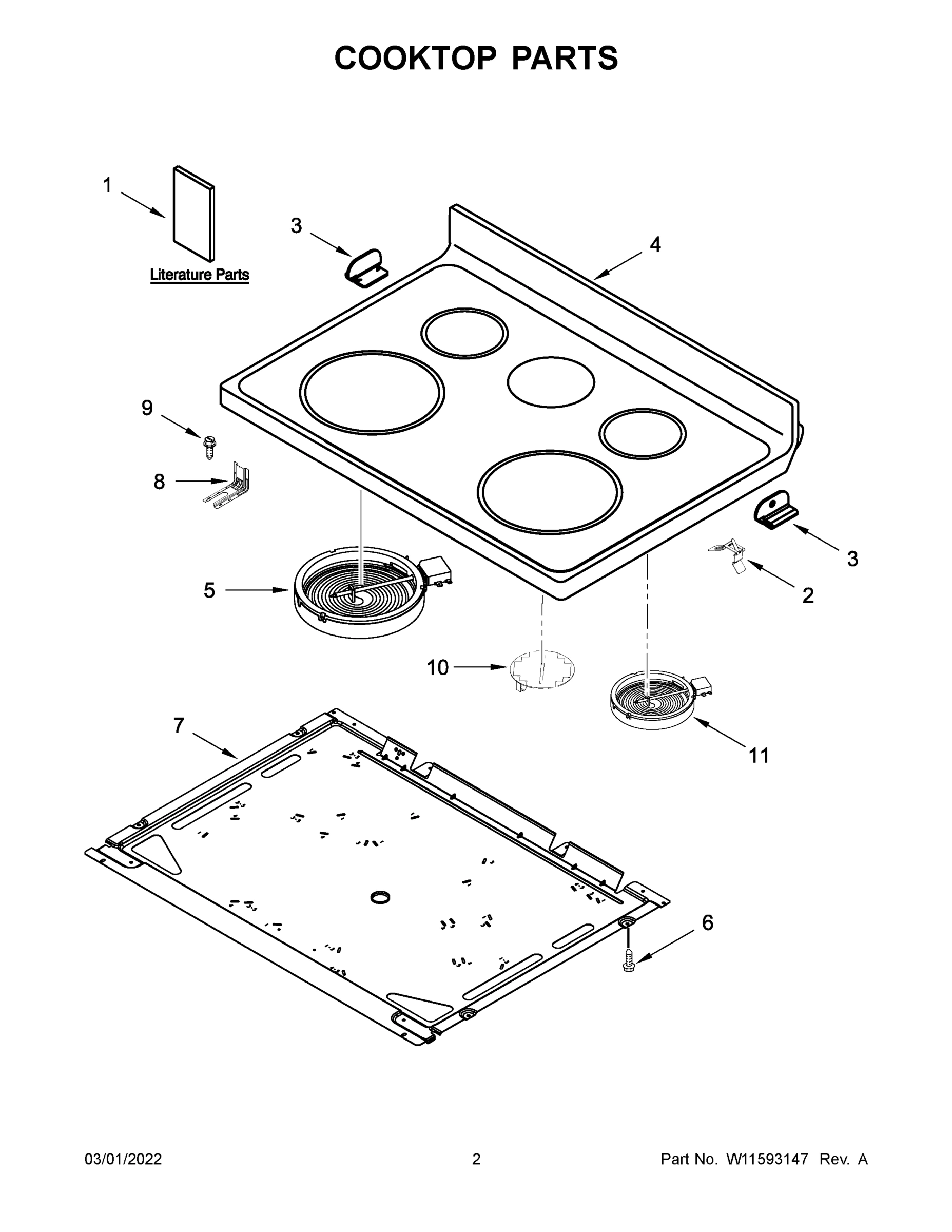 02 - COOKTOP PARTS