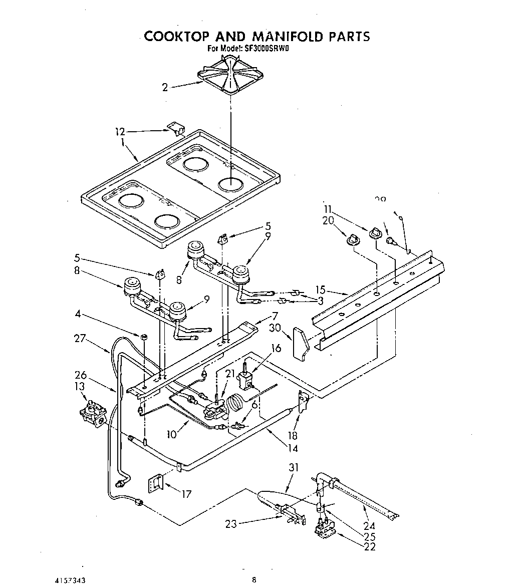 06 - COOKTOP AND MANIFOLD , LIT/OPTIONAL