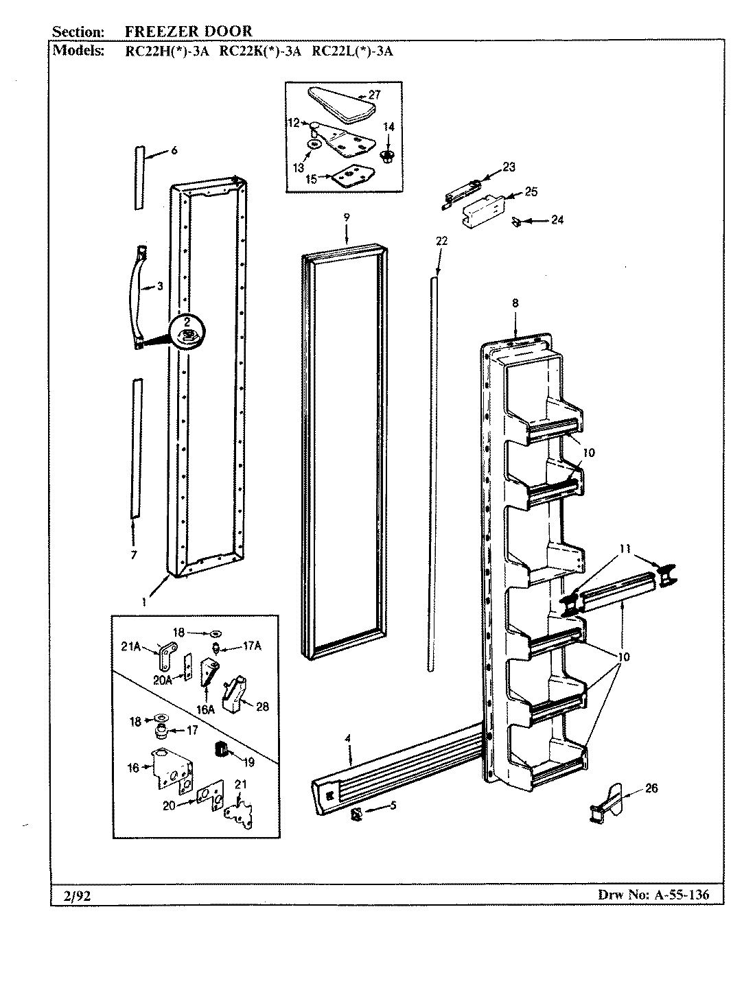 02 - FREEZER DOOR