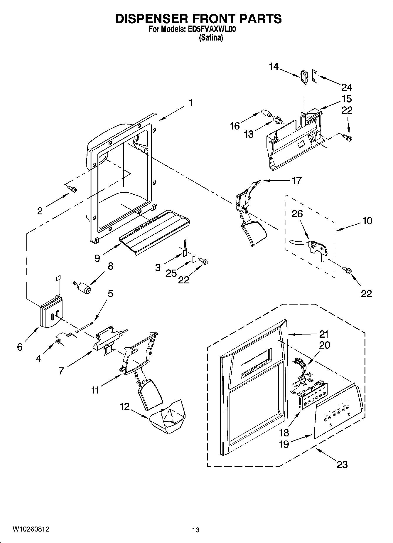 08 - DISPENSER FRONT PARTS