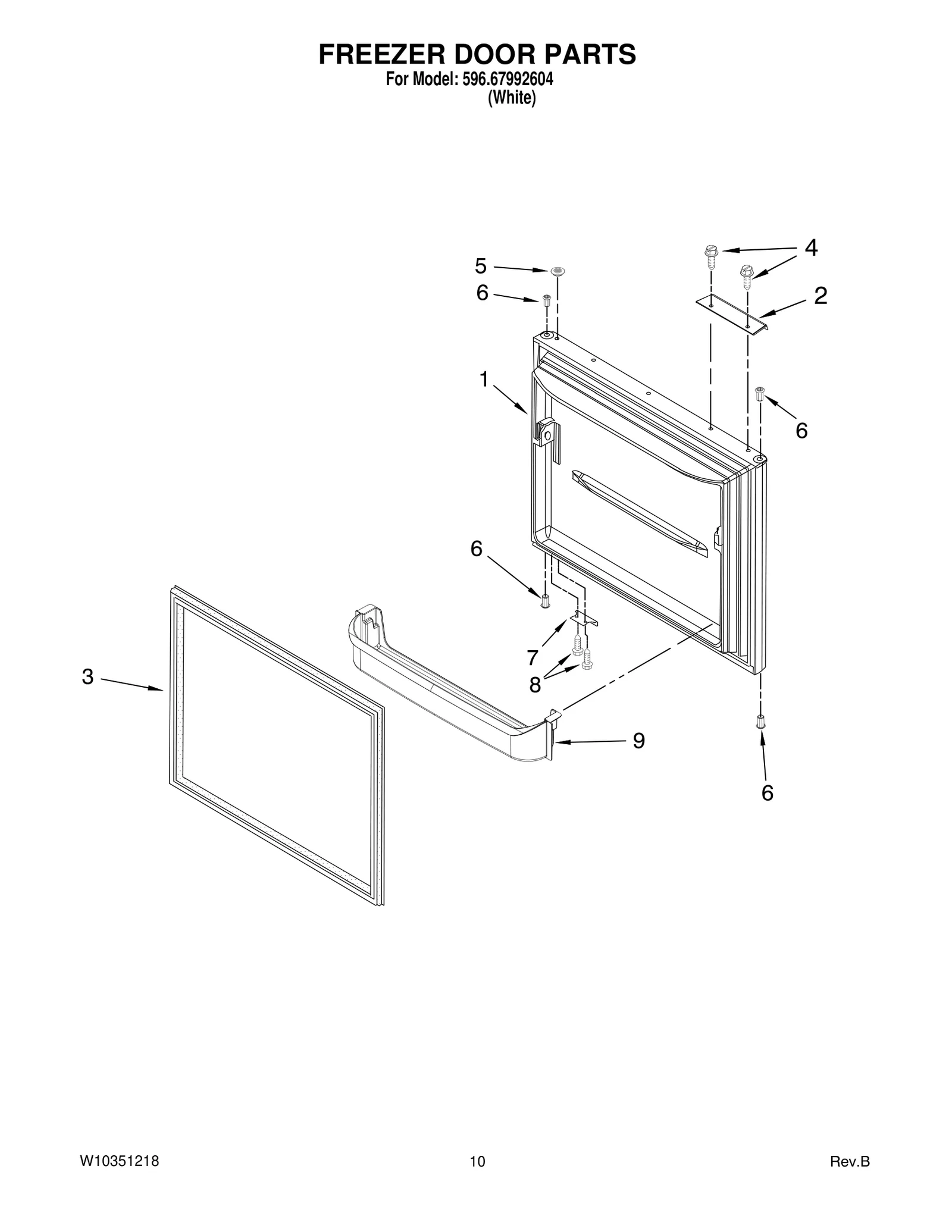 FREEZER DOOR PARTS