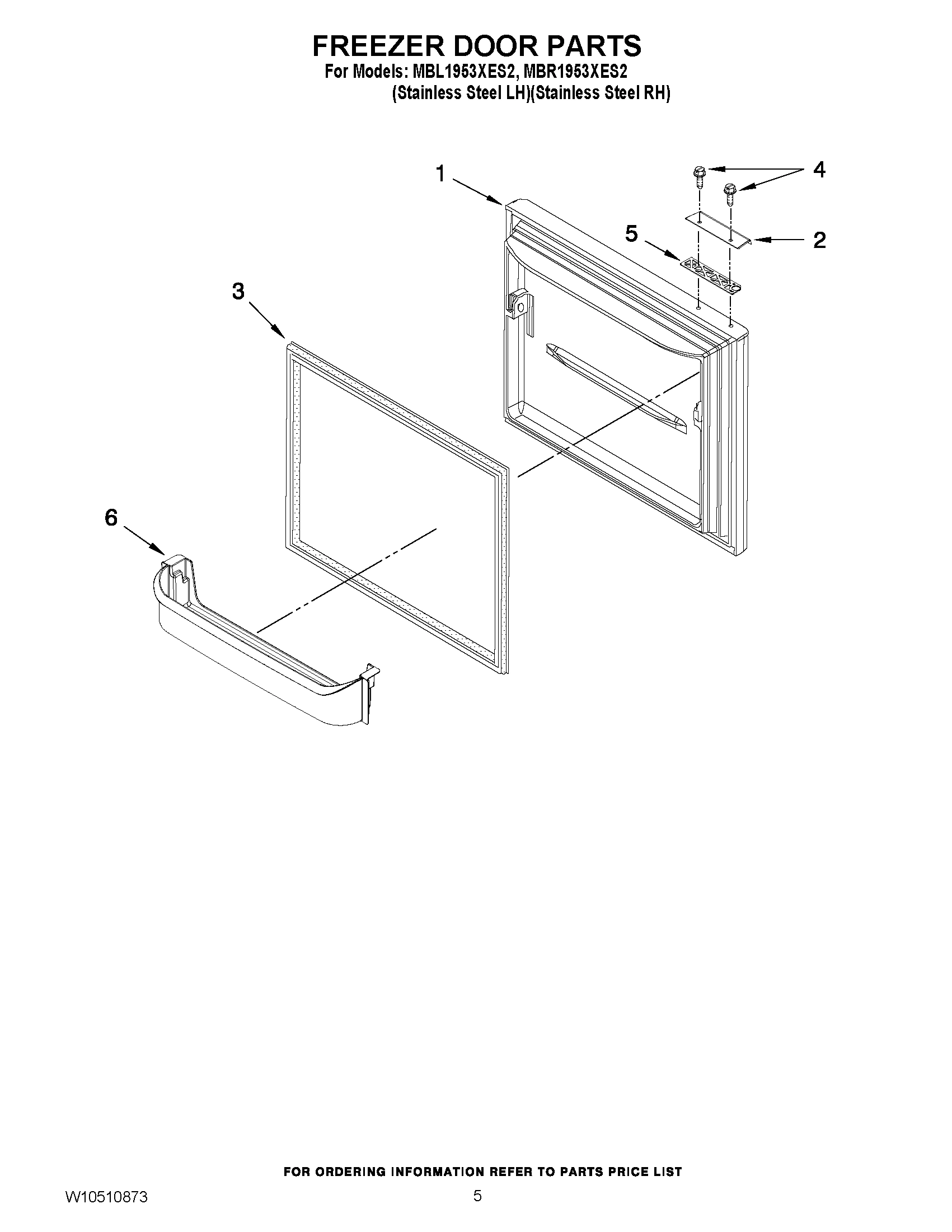 03 - FREEZER DOOR PARTS