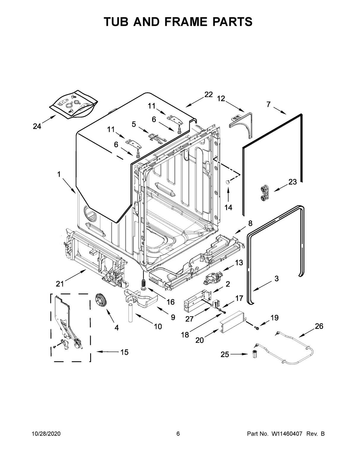 04 - TUB AND FRAME PARTS