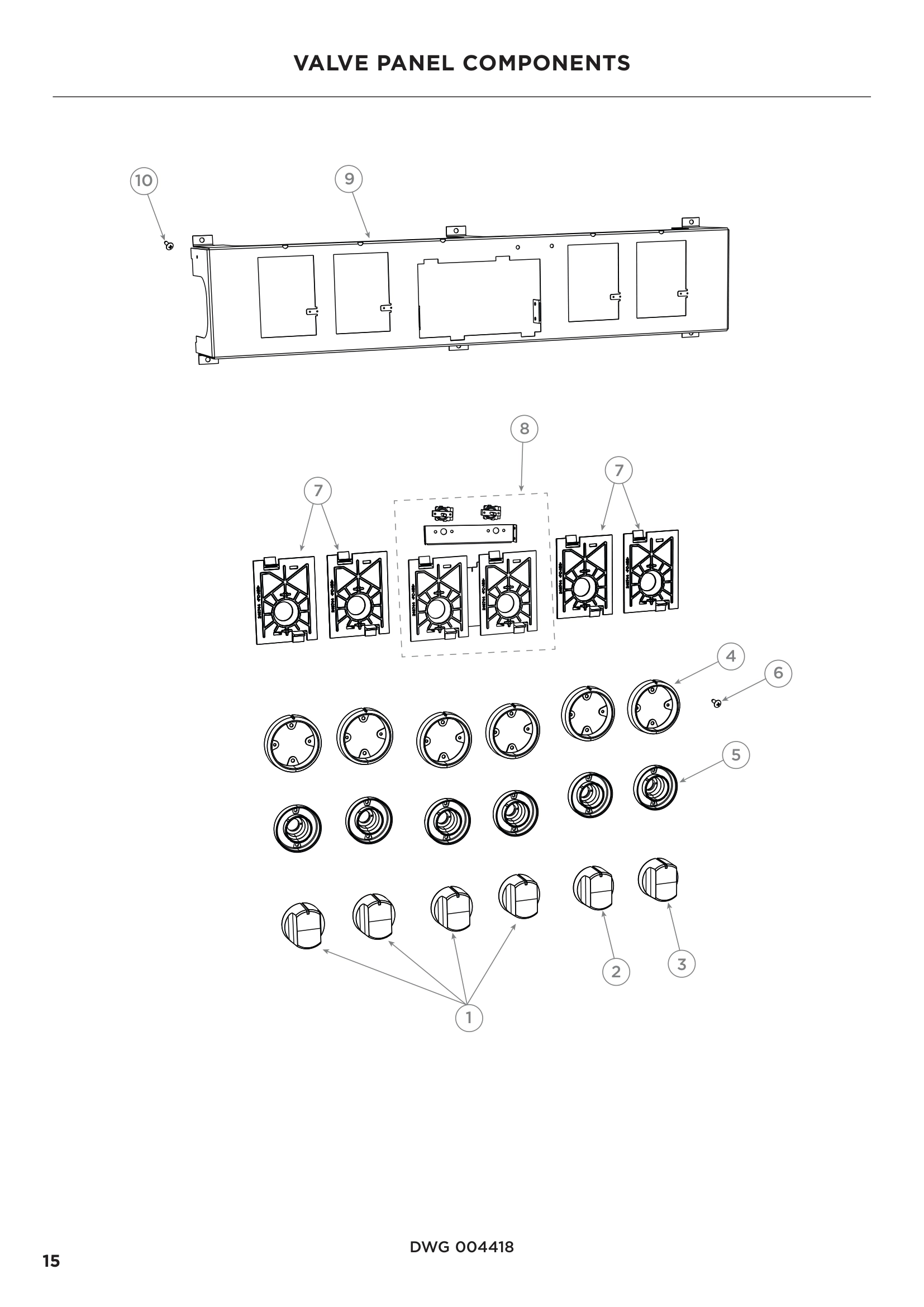 VALVE PANEL COMPONENTS