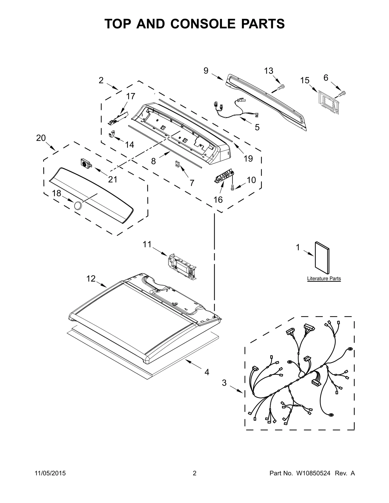 TOP AND CONSOLE PARTS