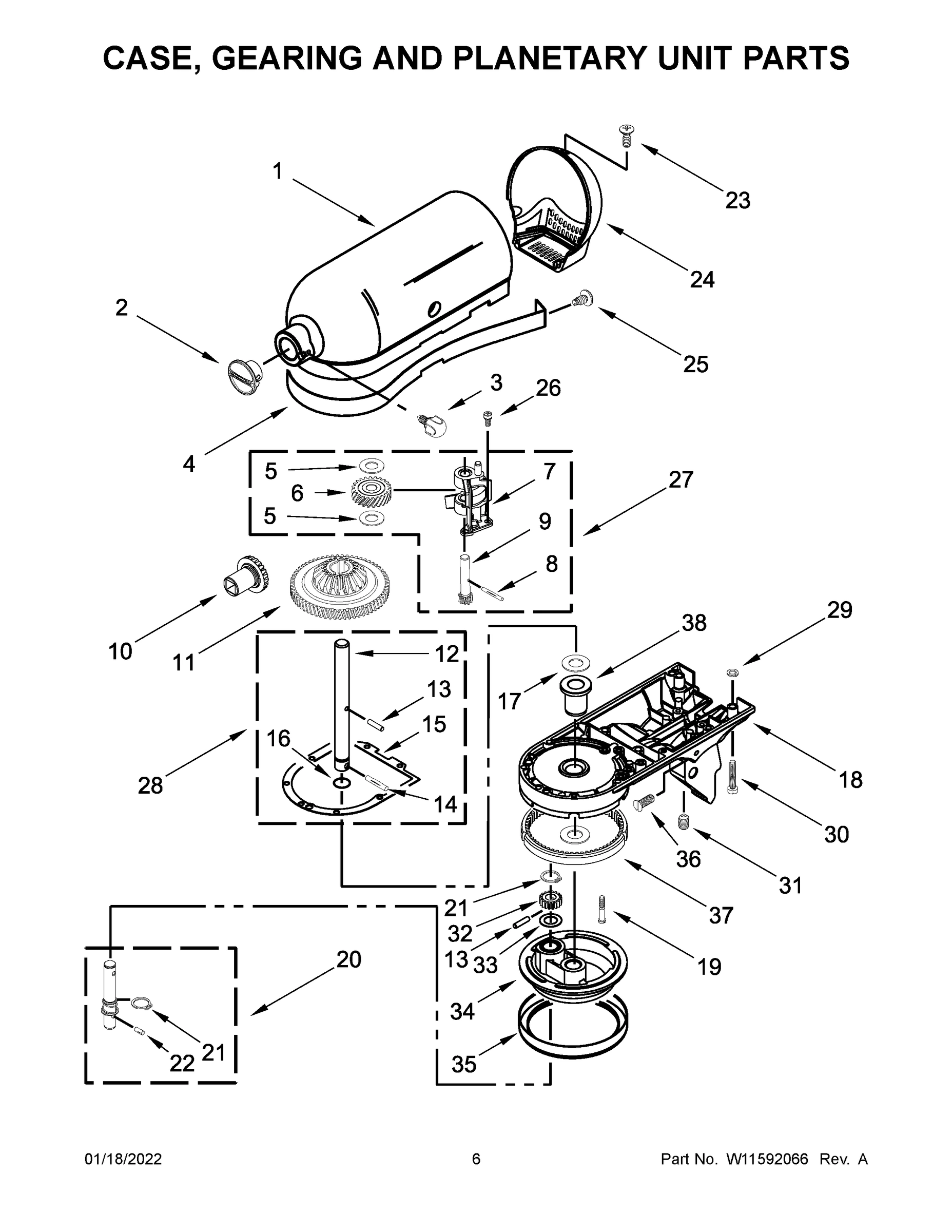 04 - CASE, GEARING AND PLANETARY UNIT PARTS