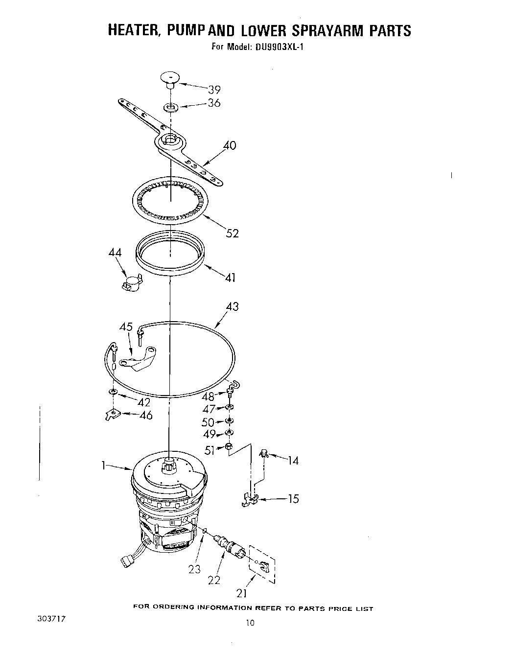 06 - HEATER, PUMP AND LOWER SPRAY ARM