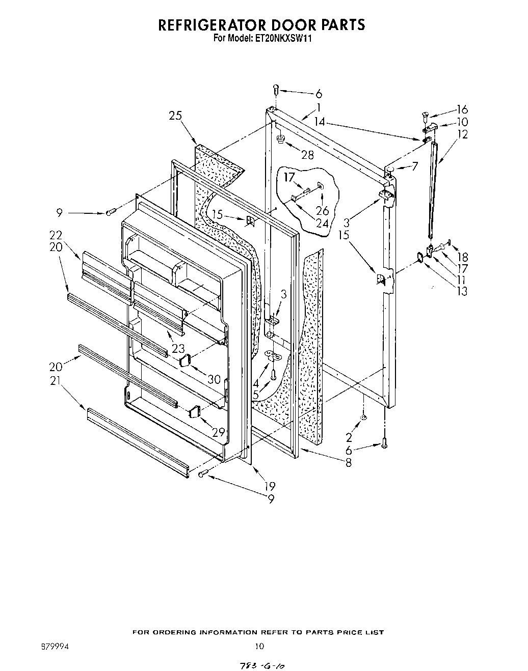 08 - REFRIGERATOR DOOR , NOT ILLUSTRATED