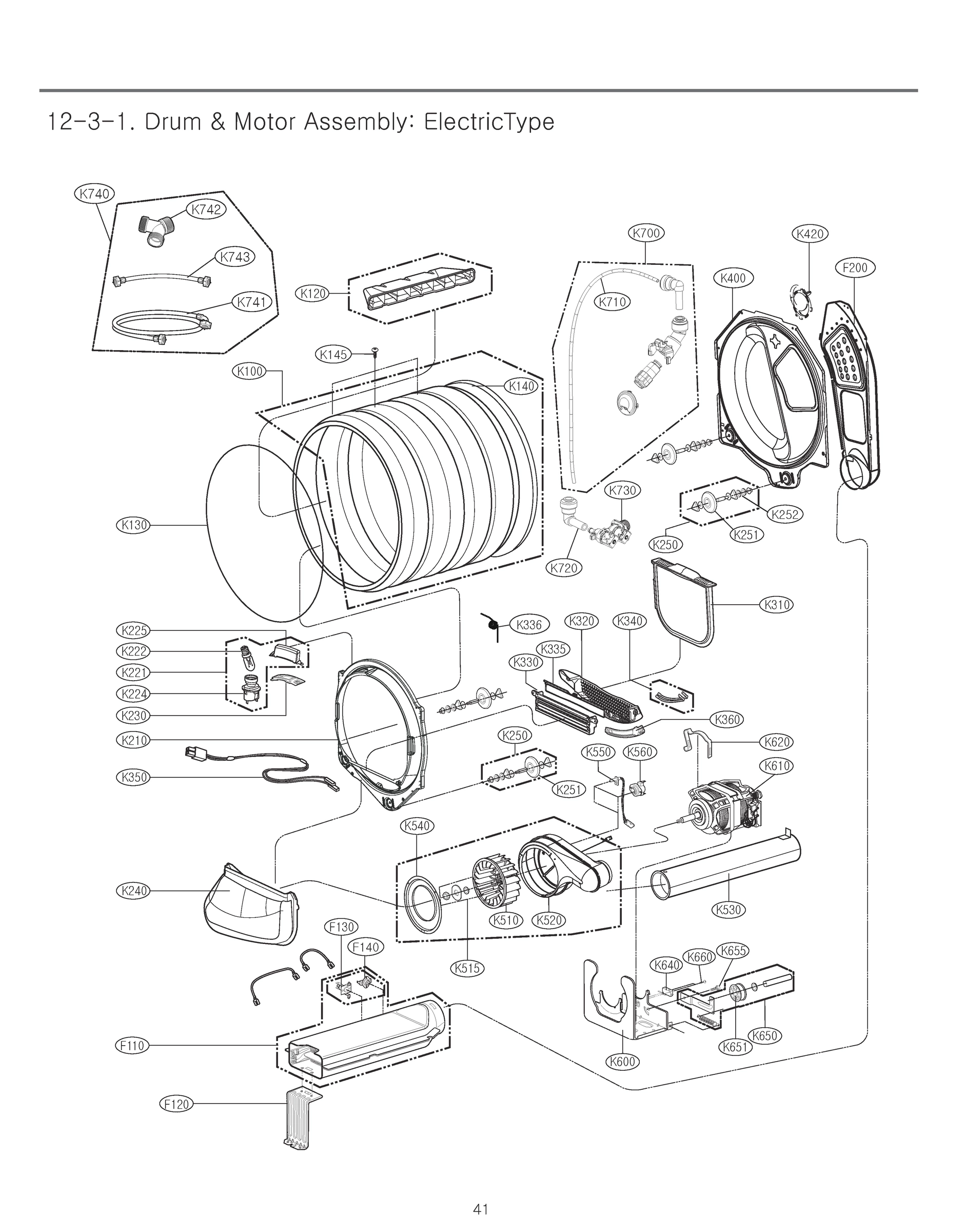 DRUM & MOTOR ASSEMBLY