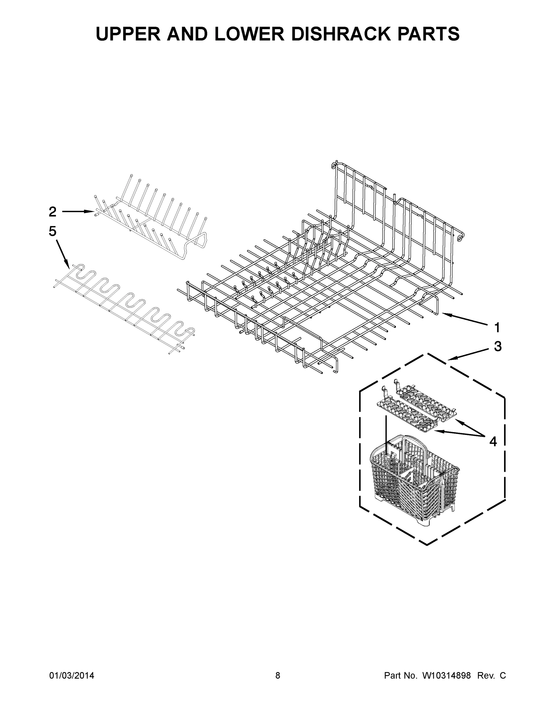 05 - UPPER AND LOWER DISHRACK PARTS