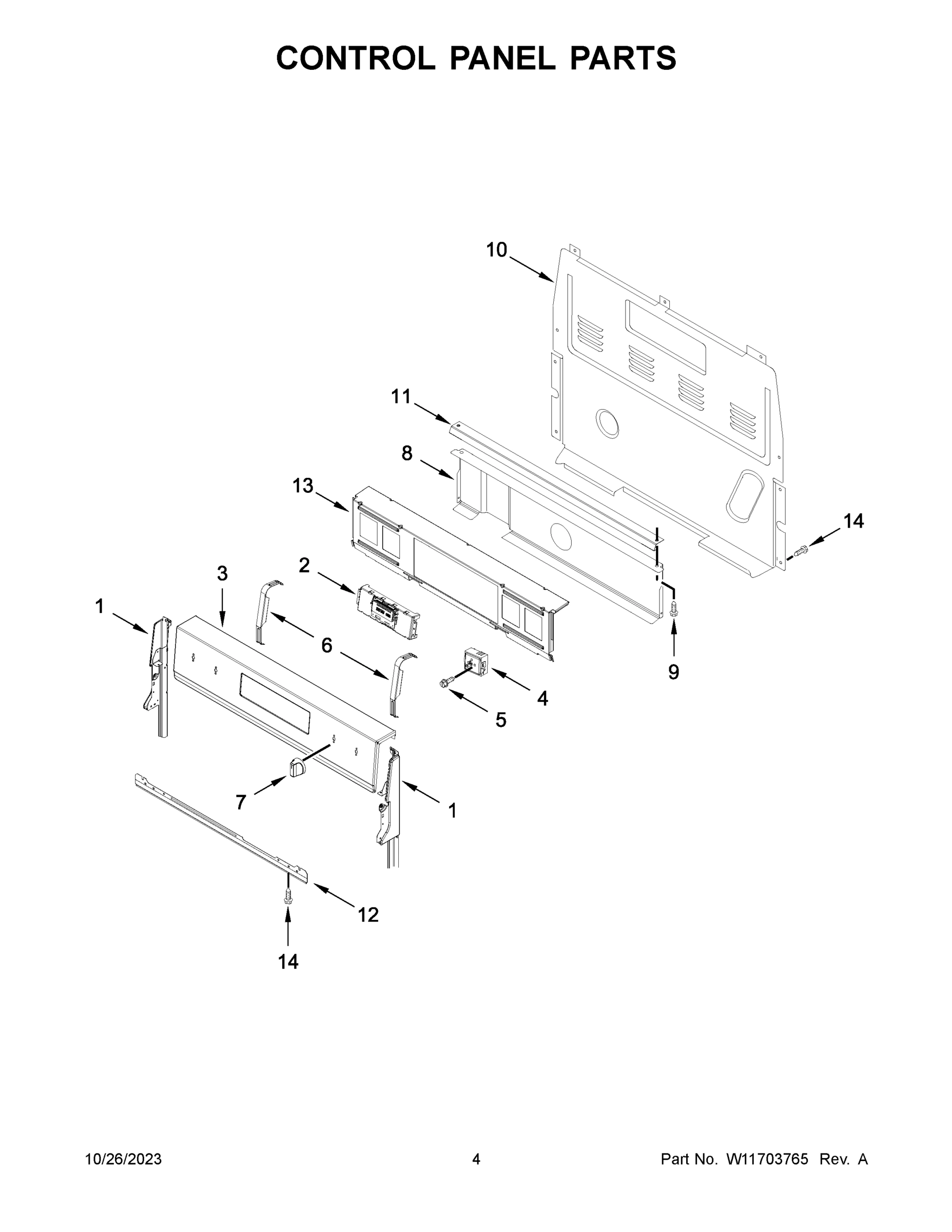 03 - CONTROL PANEL PARTS