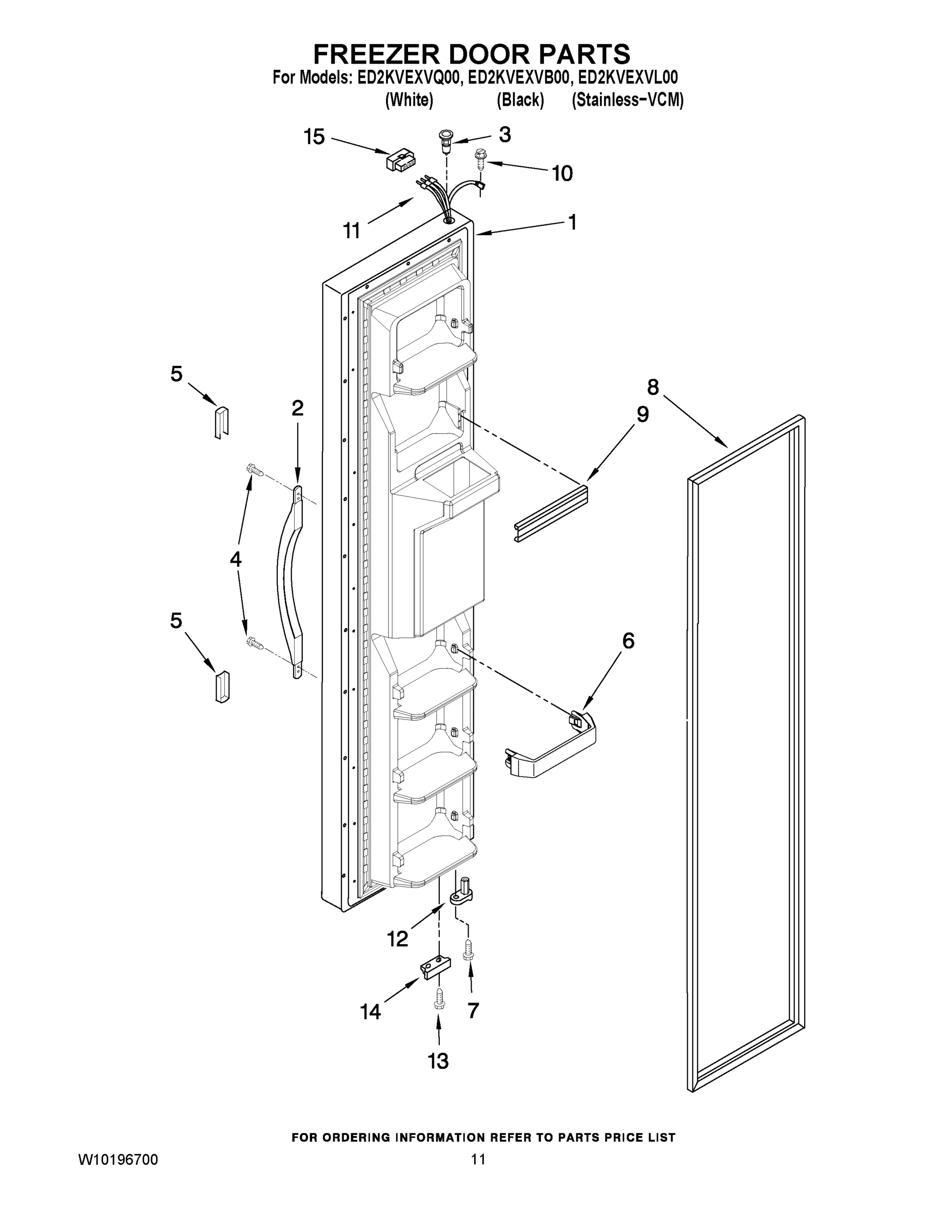 07 - FREEZER DOOR PARTS