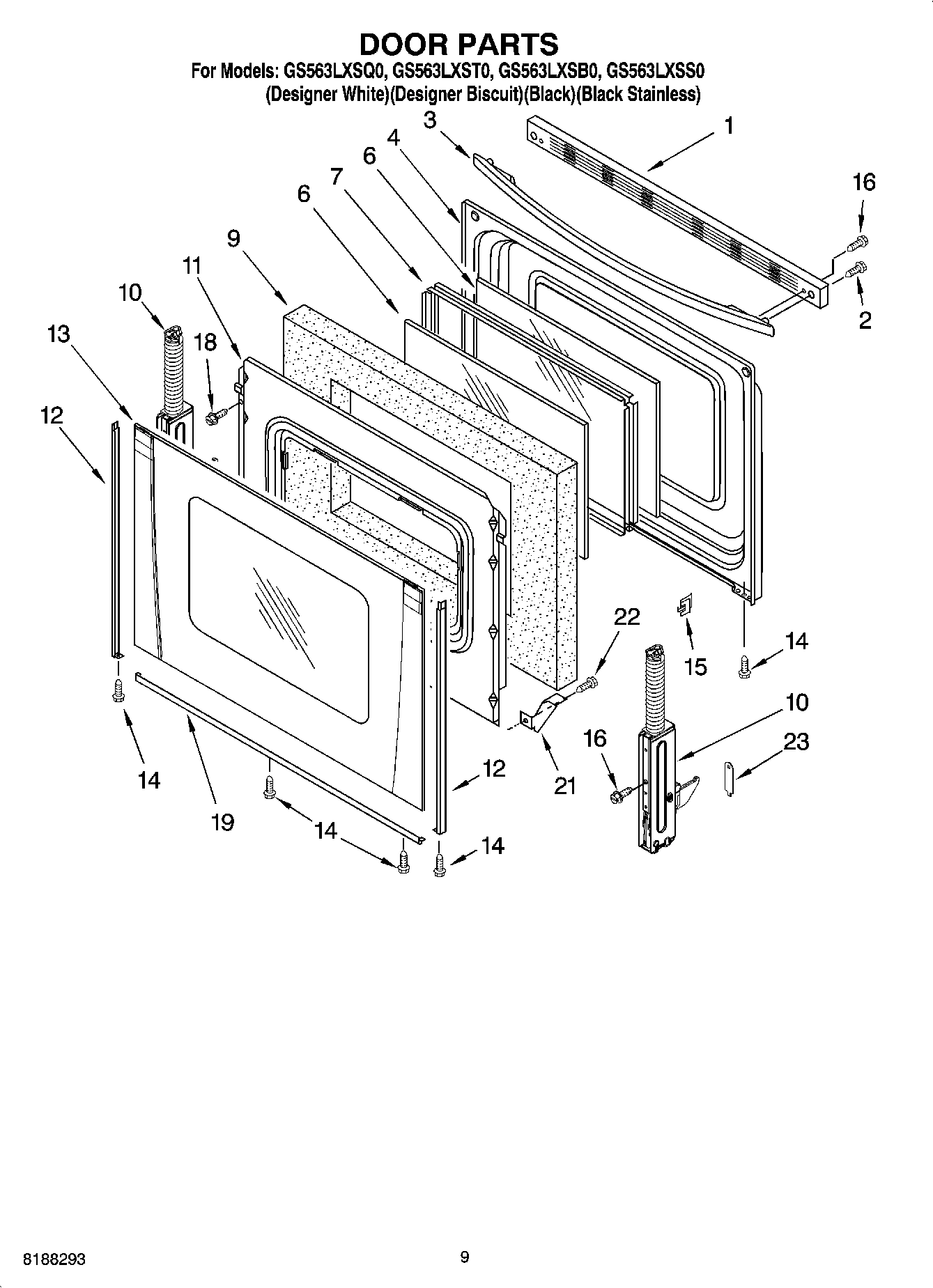 06 - DOOR PARTS, OPTIONAL PARTS (NOT INCLUDED)