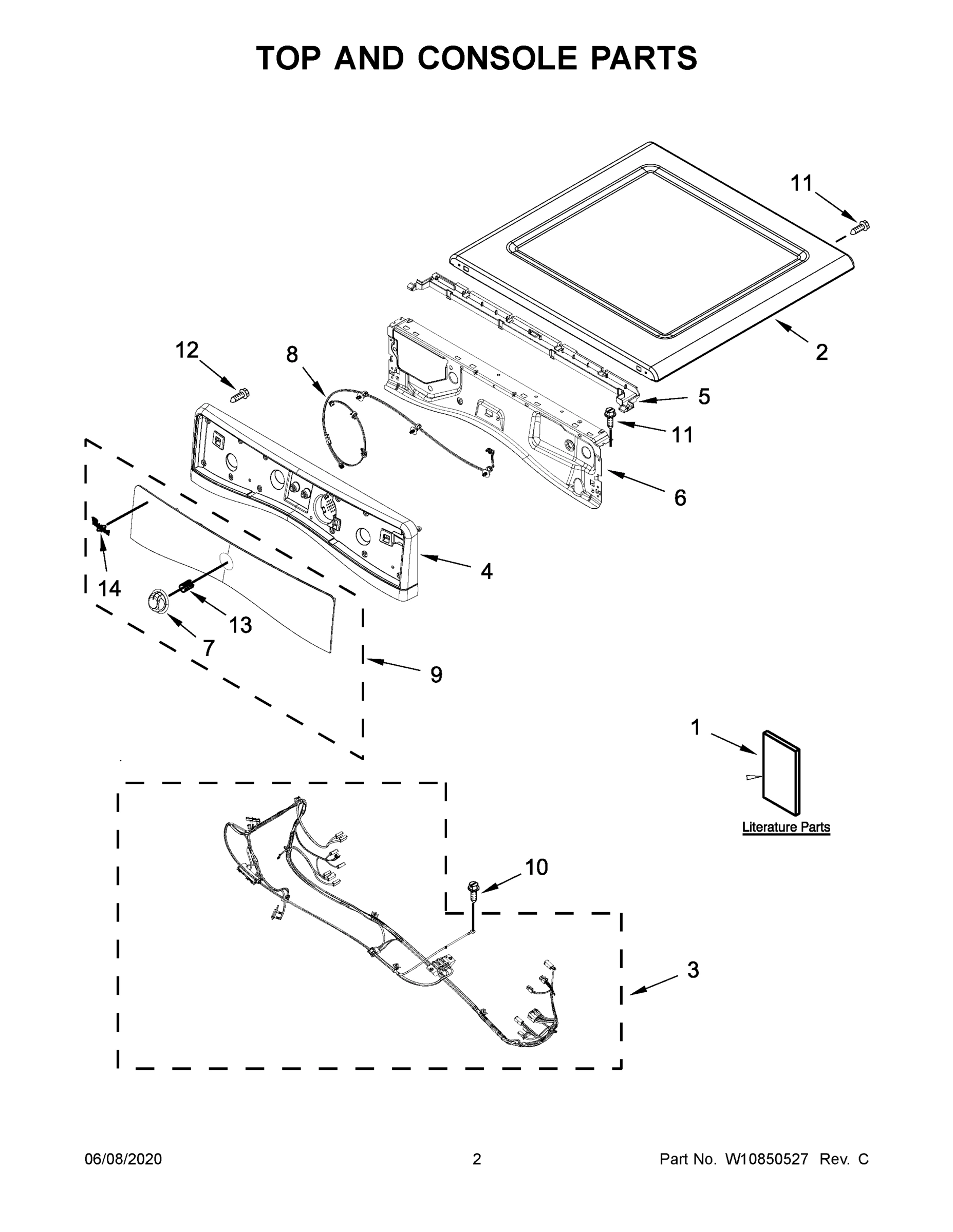 02 - TOP AND CONSOLE PARTS