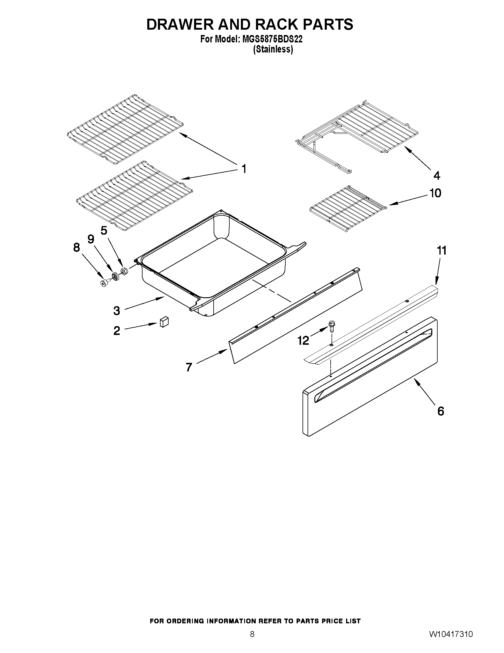 06 - DRAWER AND RACK PARTS