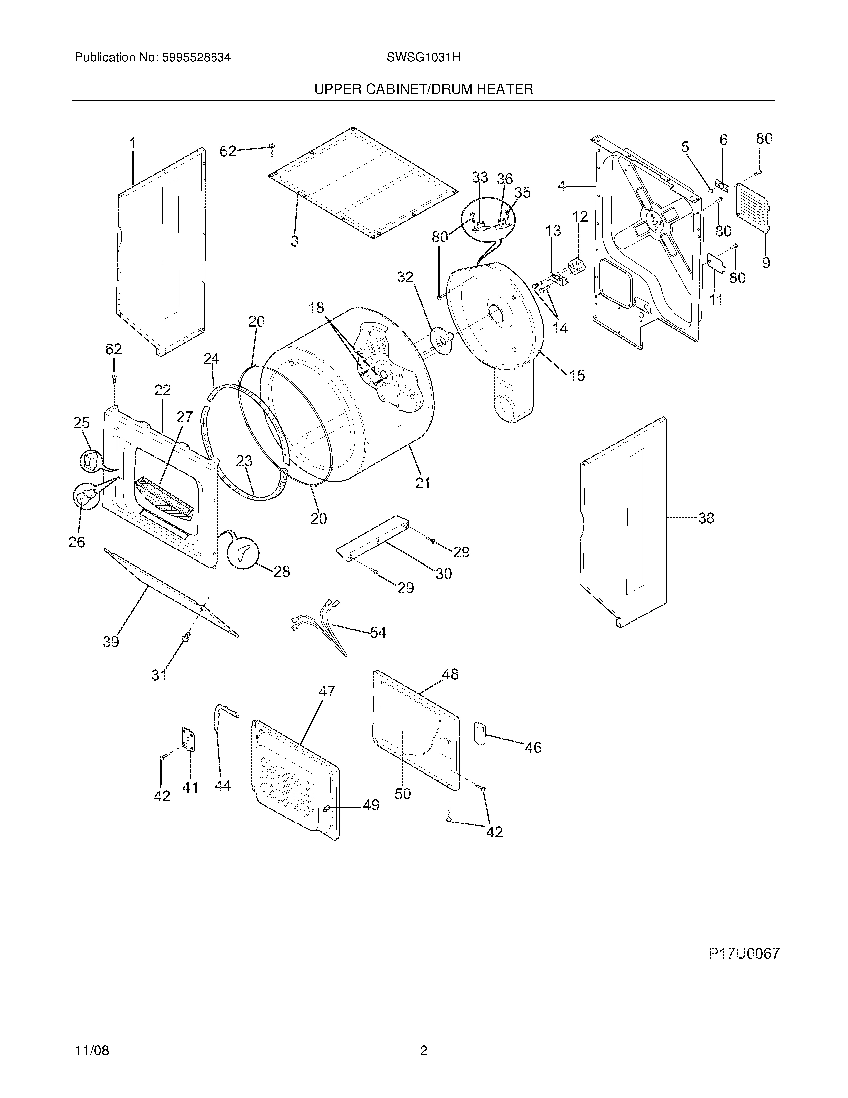 03 - UPPER CABINET/DRUM HEATER
