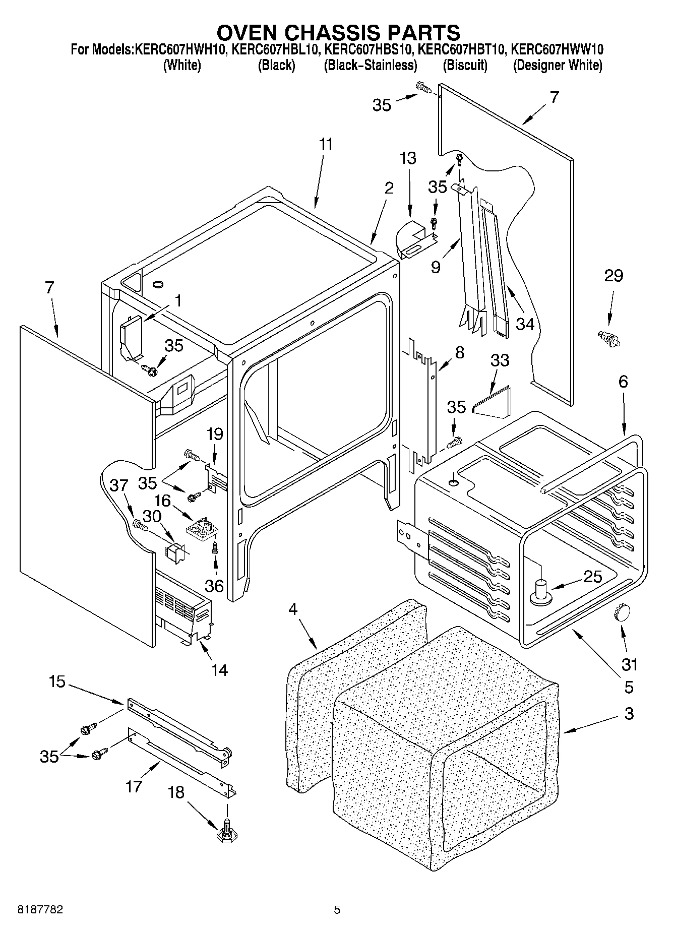 03 - OVEN CHASSIS PARTS