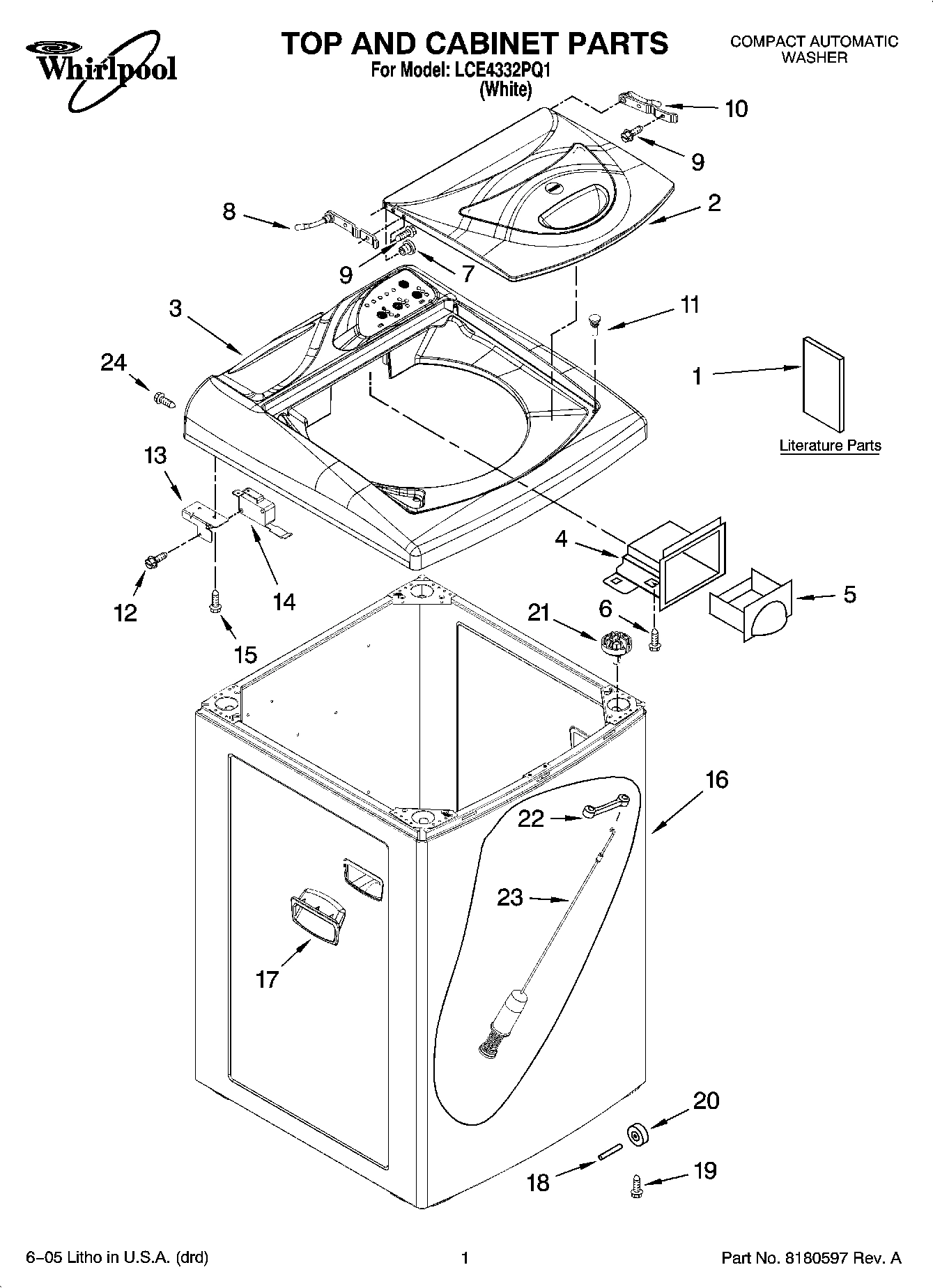 01 - TOP AND CABINET PARTS