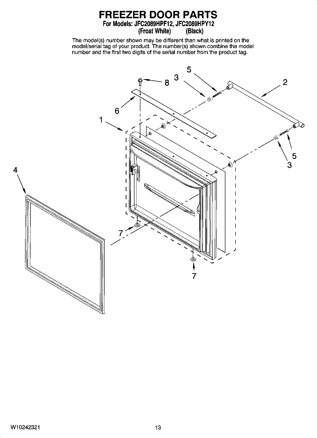 07 - FREEZER DOOR PARTS