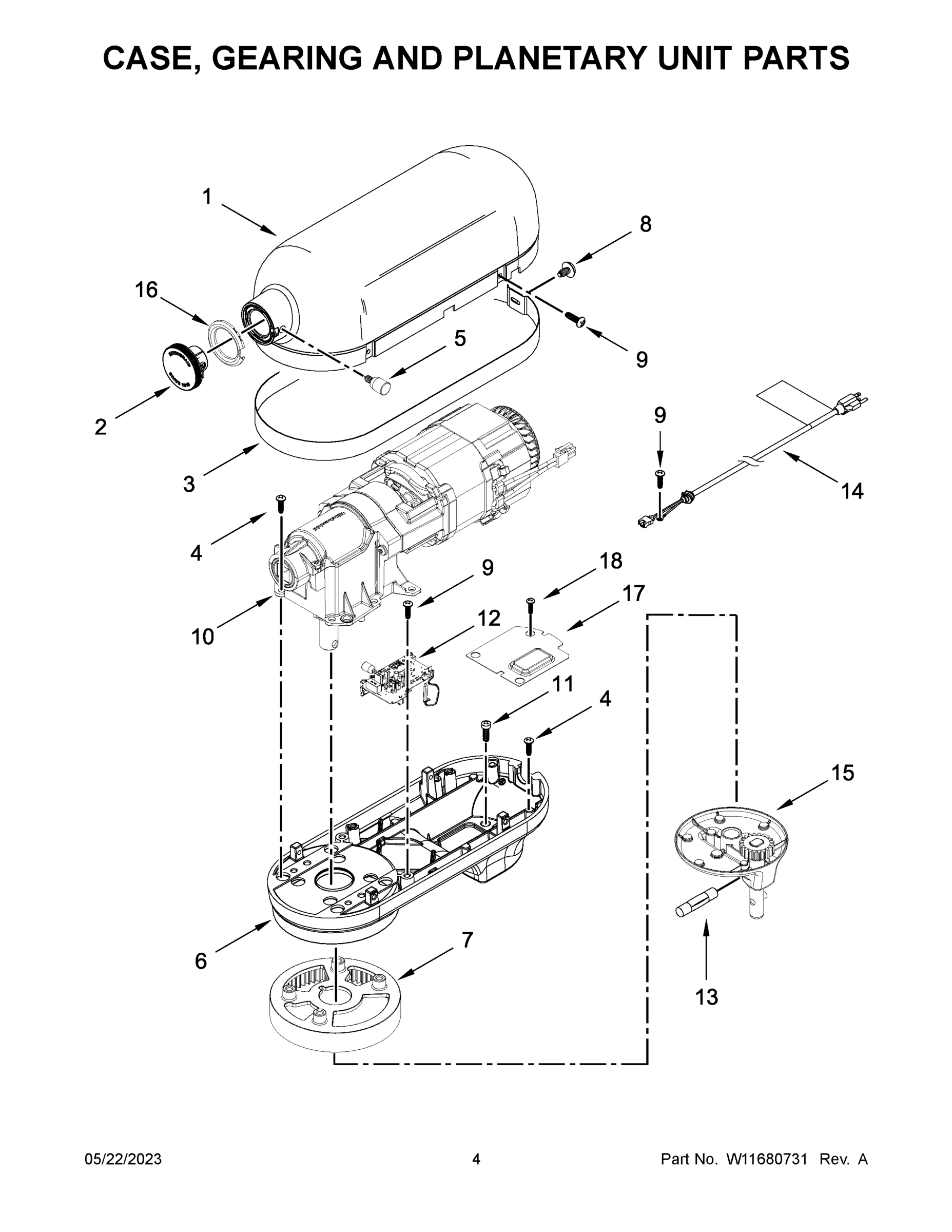 03 - CASE, GEARING AND PLANETARY UNIT PARTS