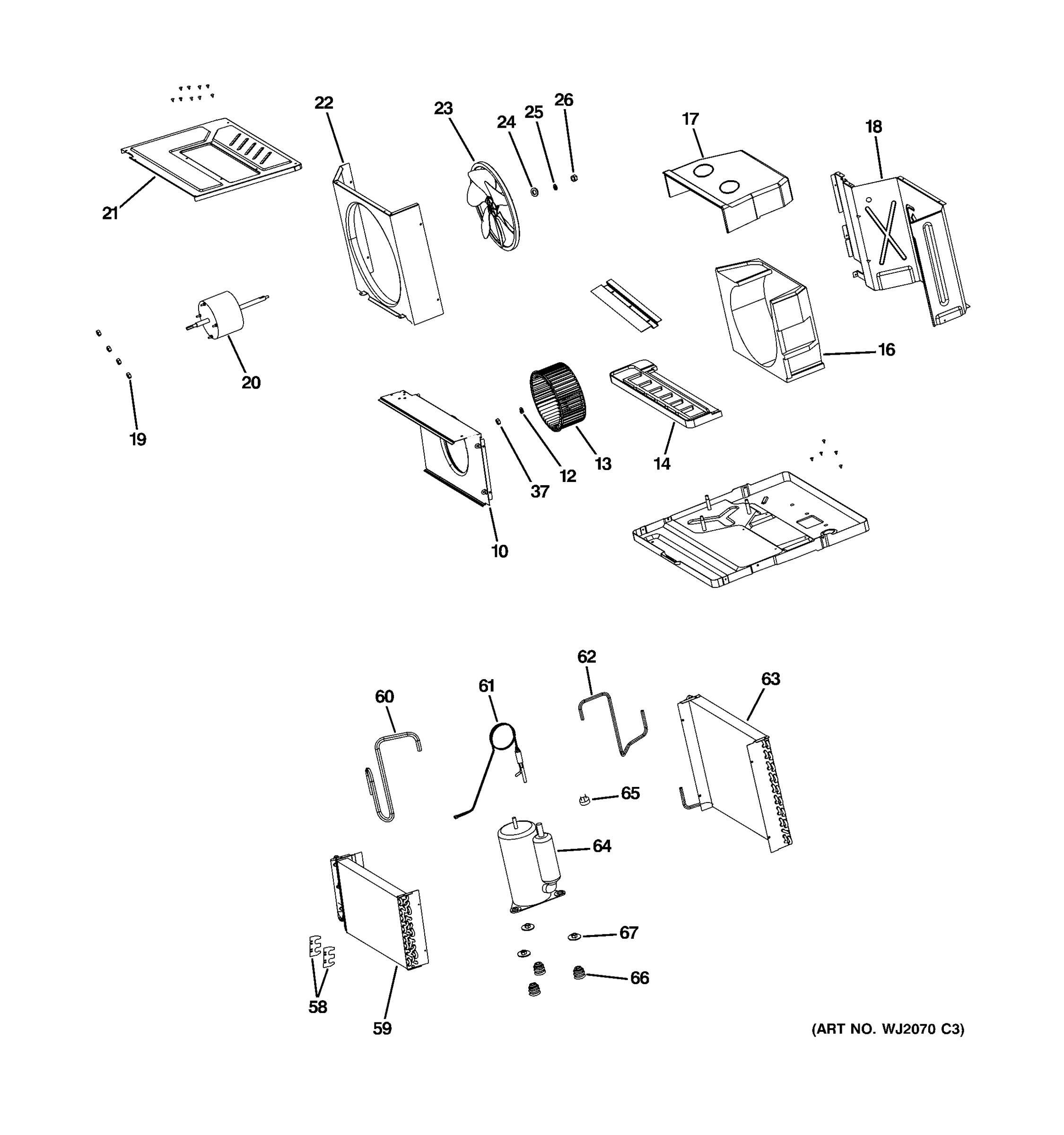 BASE PAN & UNIT PARTS