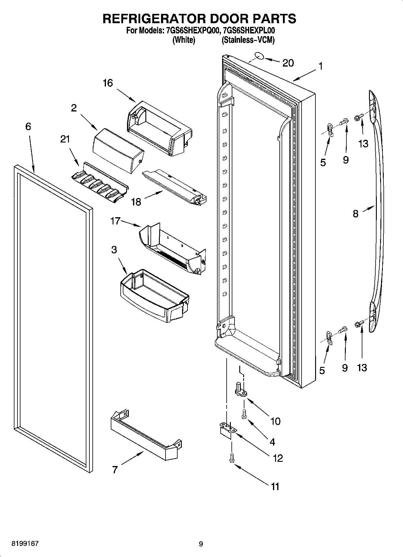 06 - REFRIGERATOR DOOR PARTS