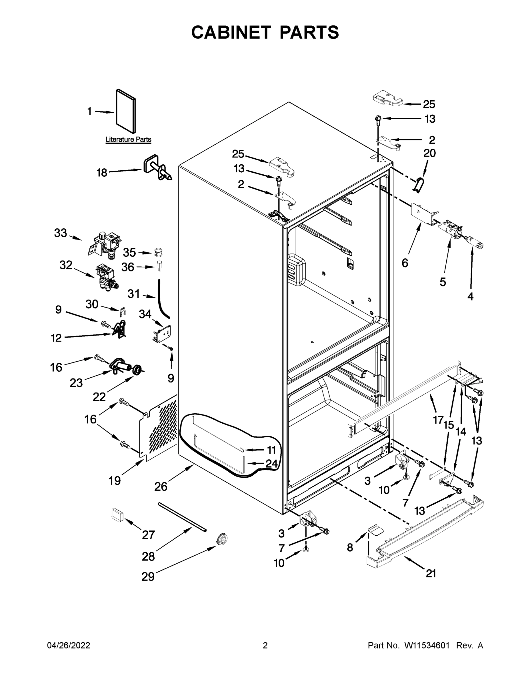 02 - CABINET PARTS