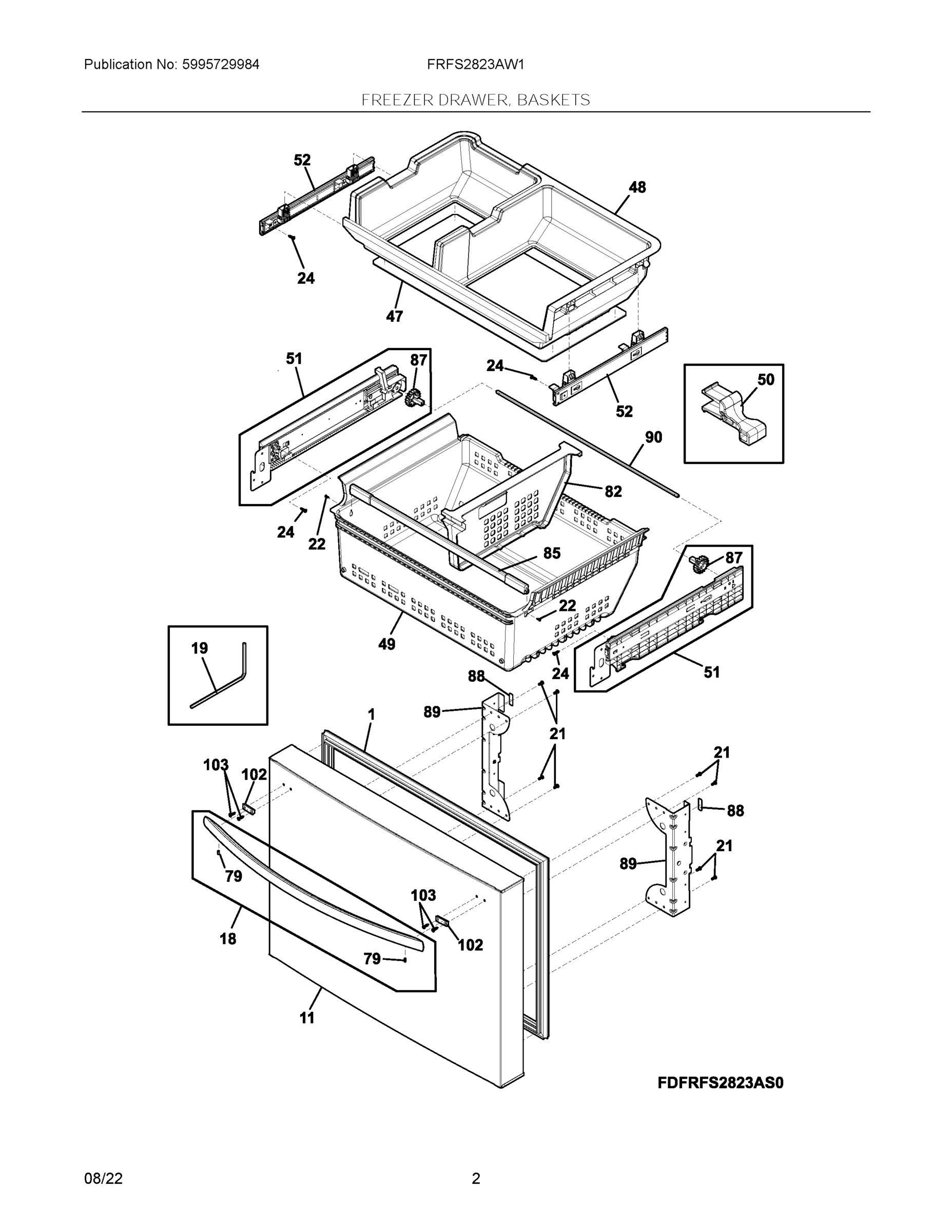 02 - FREEZER DRAWER, BASKETS