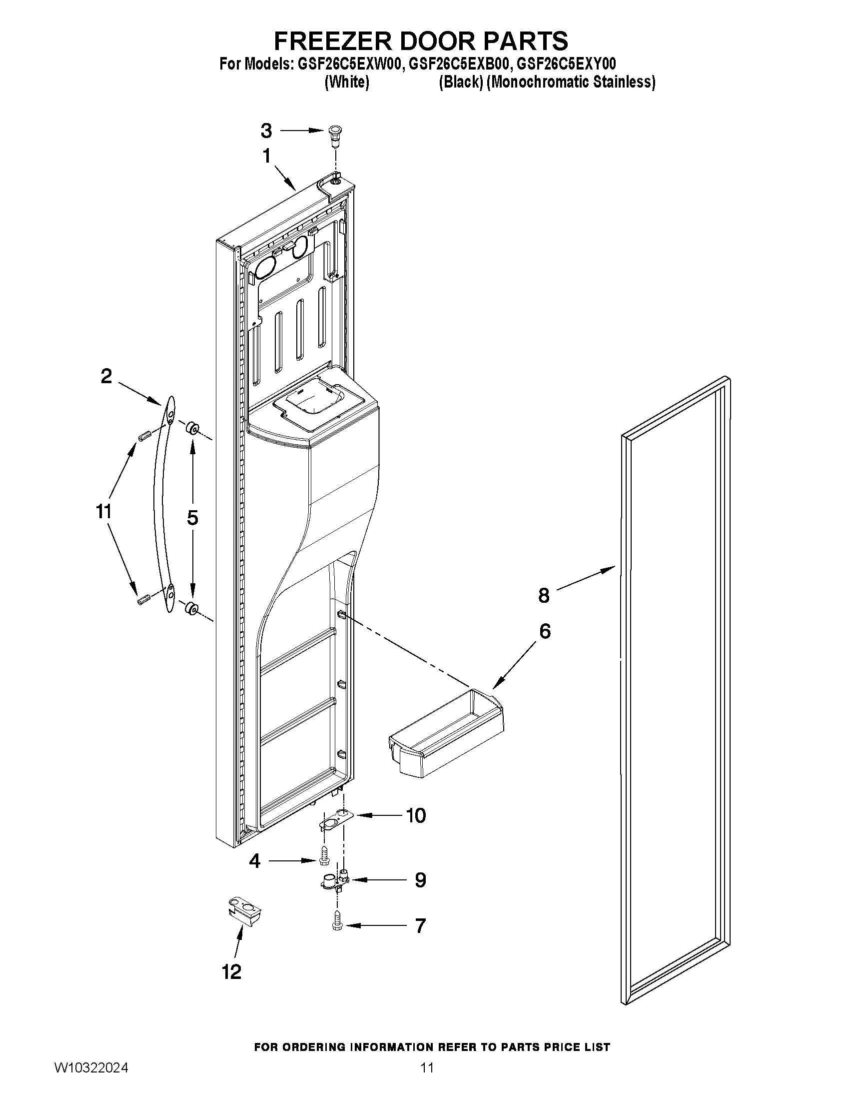 07 - FREEZER DOOR PARTS