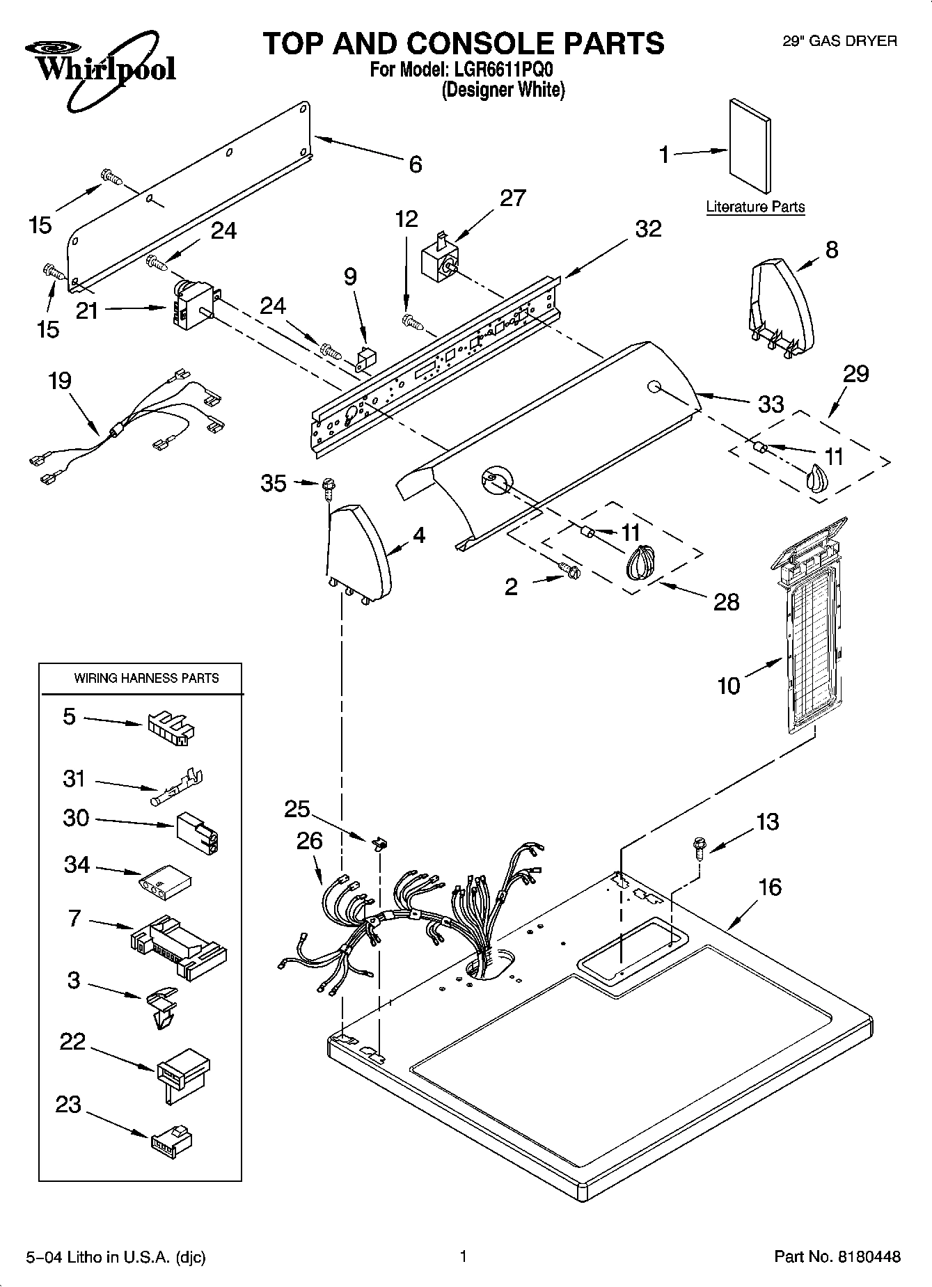 01 - TOP AND CONSOLE PARTS