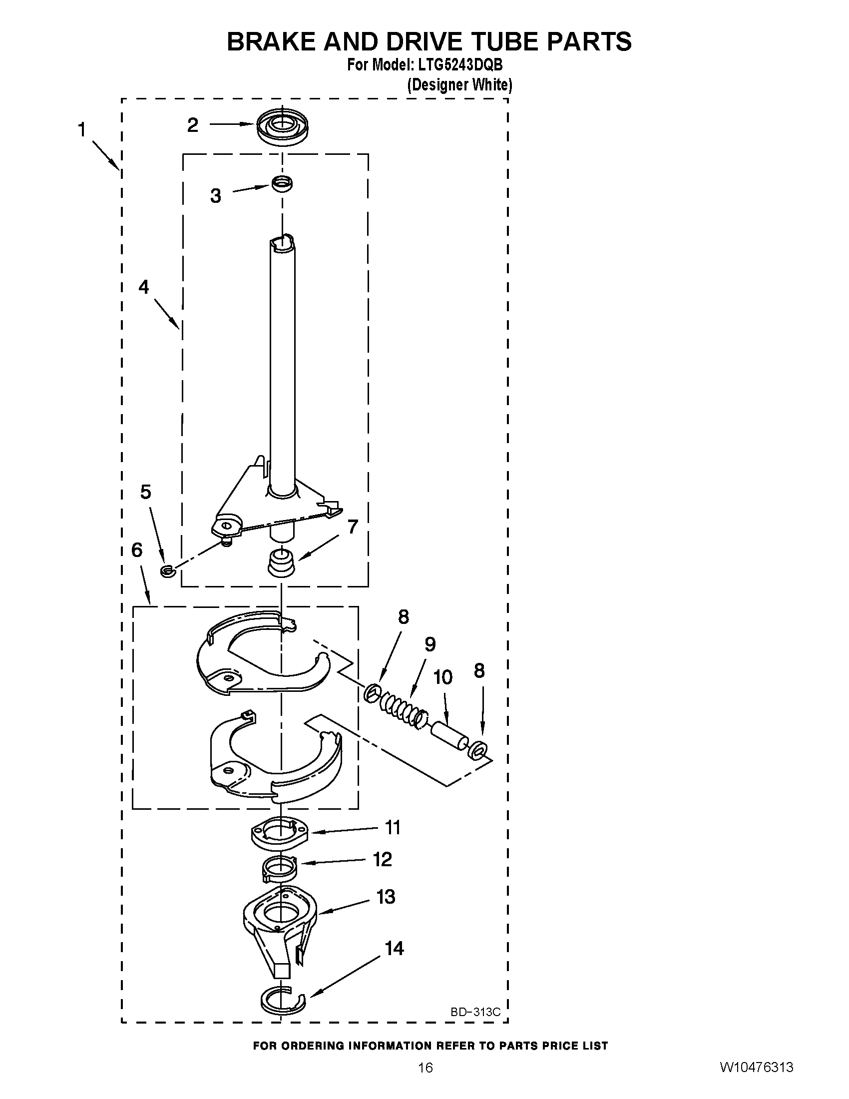 13 - BRAKE AND DRIVE TUBE PARTS