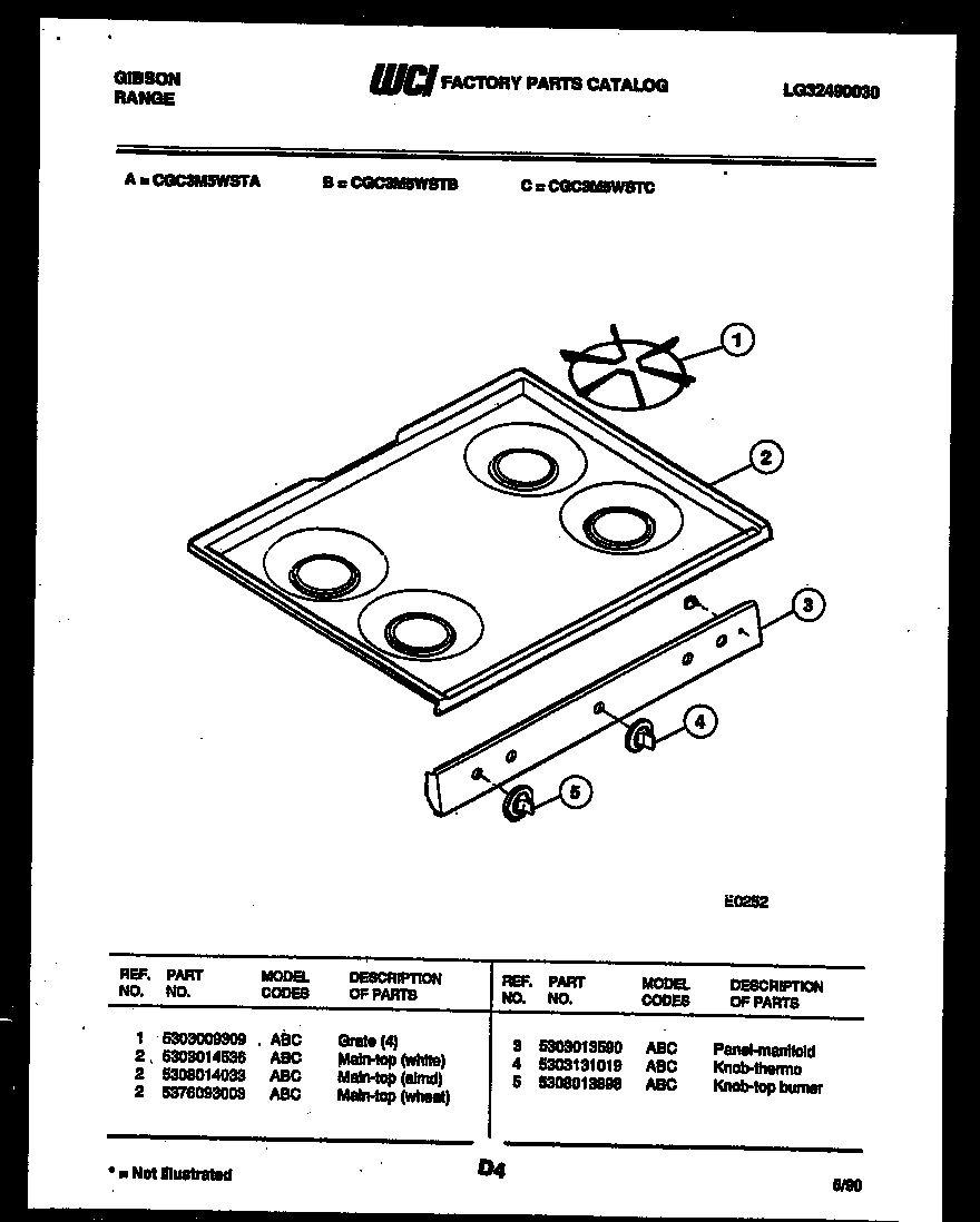 03 - COOKTOP PARTS