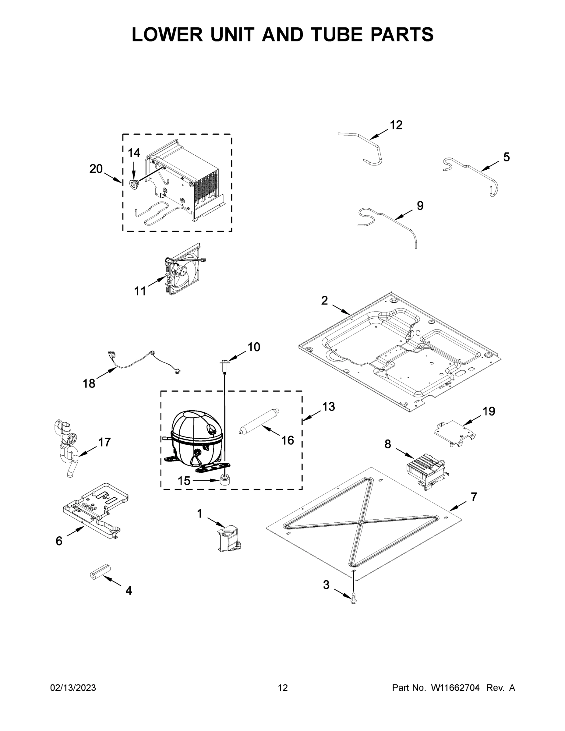 07 - LOWER UNIT AND TUBE PARTS