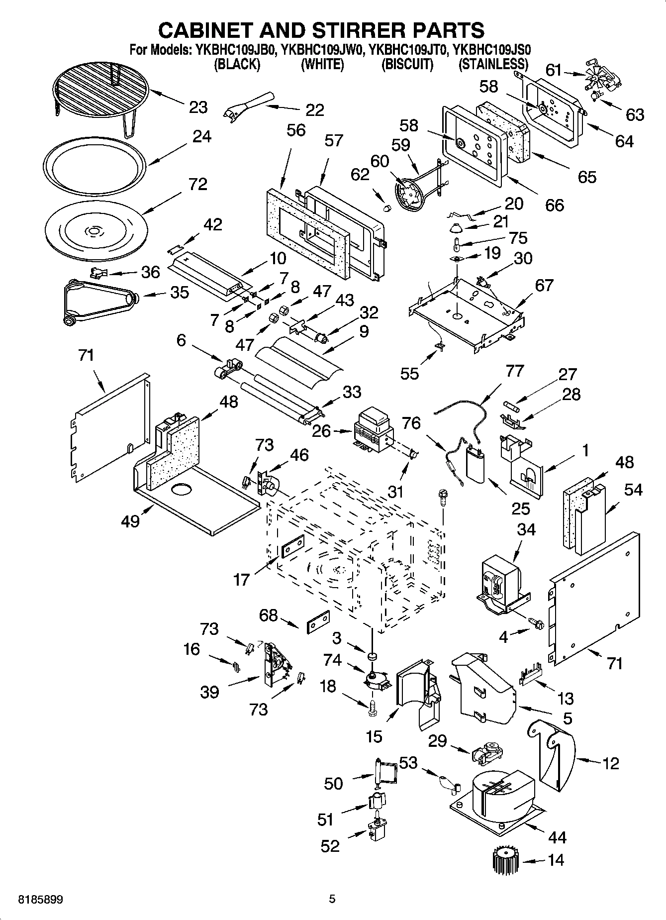 04 - CABINET AND STIRRER PARTS