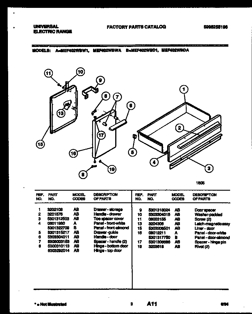03 - DOOR AND DRAWER PARTS